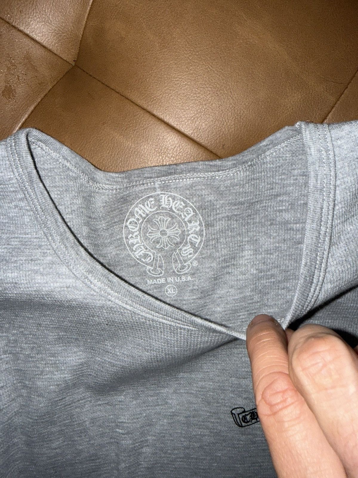 Chrome Hearts Chrome hearts logo thermal long sleeve t shirt Size US XL / EU 56 / 4 - 14 Thumbnail