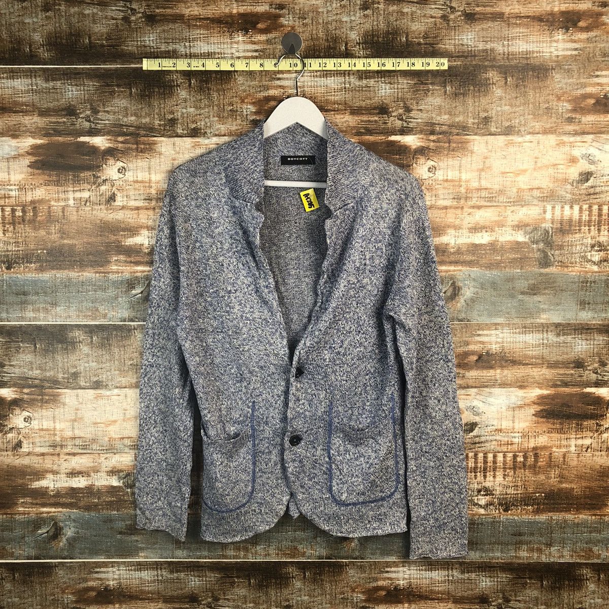 Boycott × Homespun Knitwear BoyCott Blue Cardigan Knitwear #A1285 Size M / US 6-8 / IT 42-44 - 1 Thumbnail