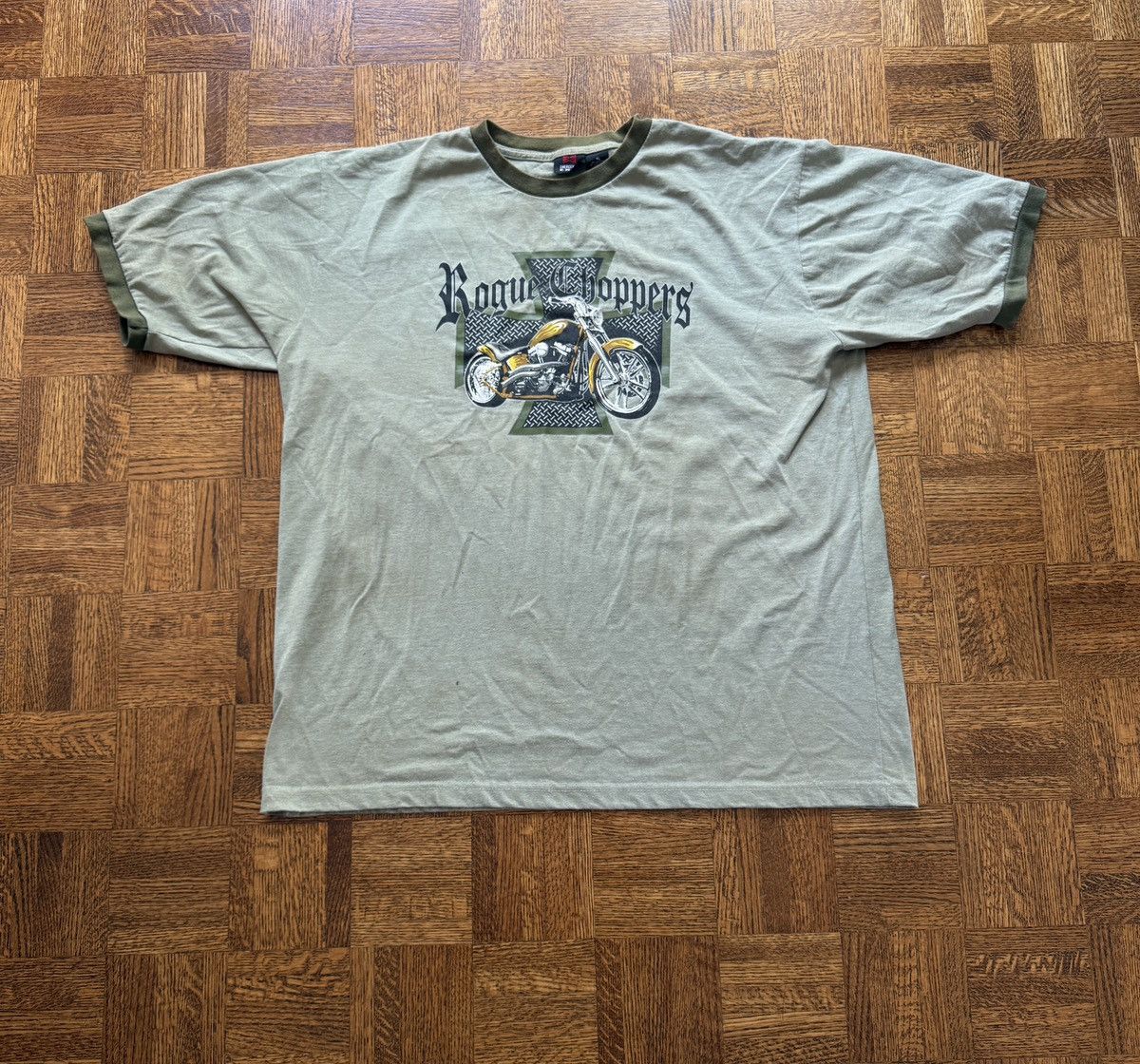 Vintage Vintage Y2K Rogue Choppers Ringer Graphic Tee Size US XL / EU 56 / 4 - 2 Thumbnail