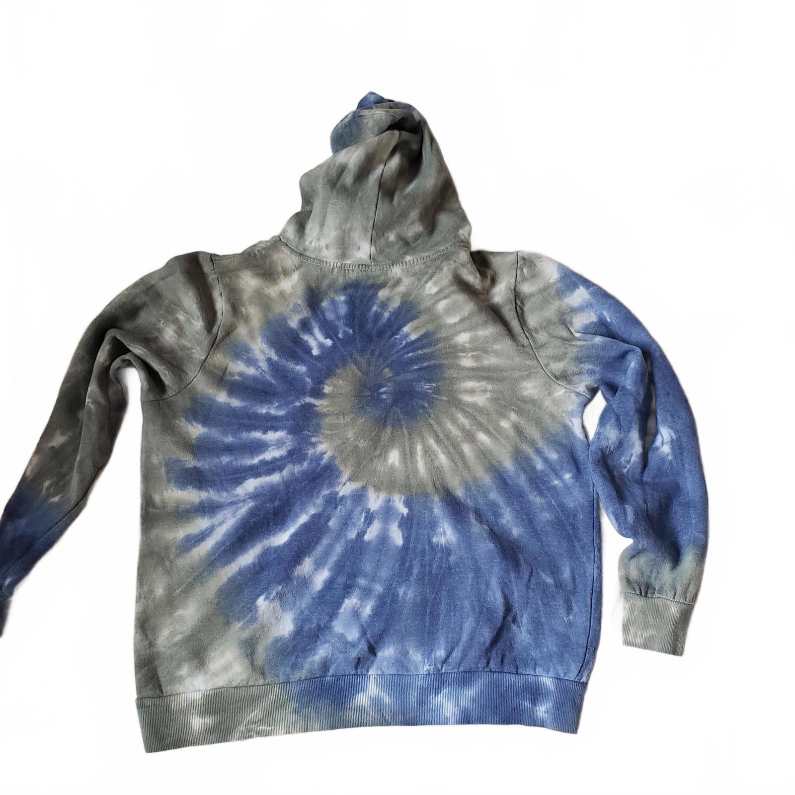 rue21 Cute Rue 21 Trendy Tie-Dye Hoodie - Blue & Green Swirl Size XL / US 12-14 / IT 48-50 - 8 Thumbnail
