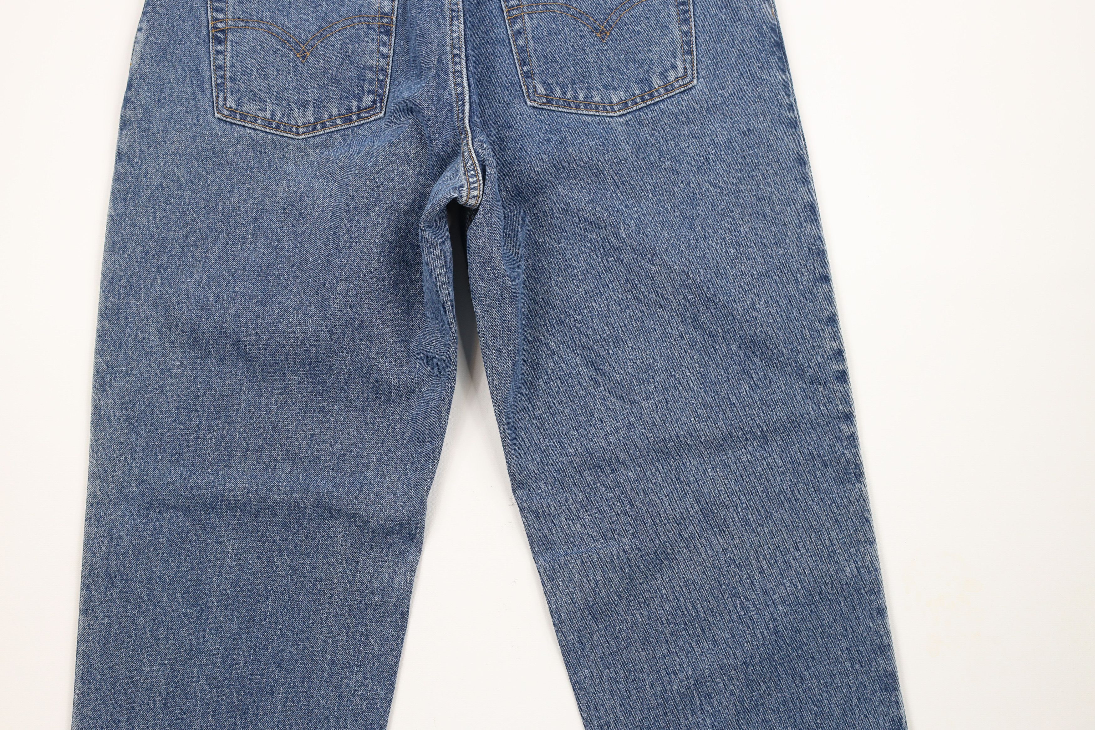 Levi's × Vintage Vintage 90s Levis 550 Fit Tapered Leg Denim Jeans Blue Size US 32 / EU 48 - 9 Thumbnail