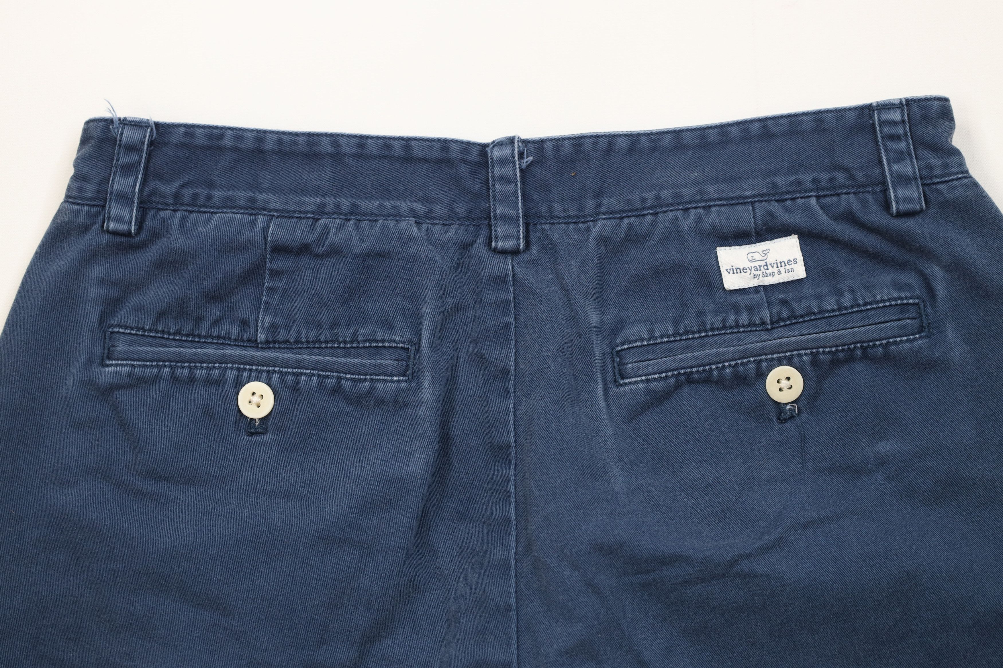 Vineyard Vines Vineyard Vines Above Knee Club Chino Shorts Navy Blue Cotton Size US 30 / EU 46 - 8 Thumbnail