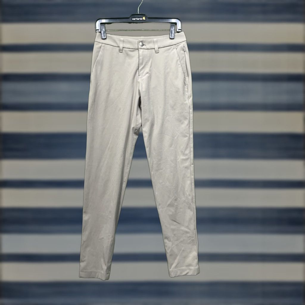 Lululemon Lululemon ABC Pants Mens 28 Classic Fit Trouser Warpstreme Beige City Preppy Straight Leg Pants - 28x30 Beige Size US 28 / EU 44 - 1 Thumbnail