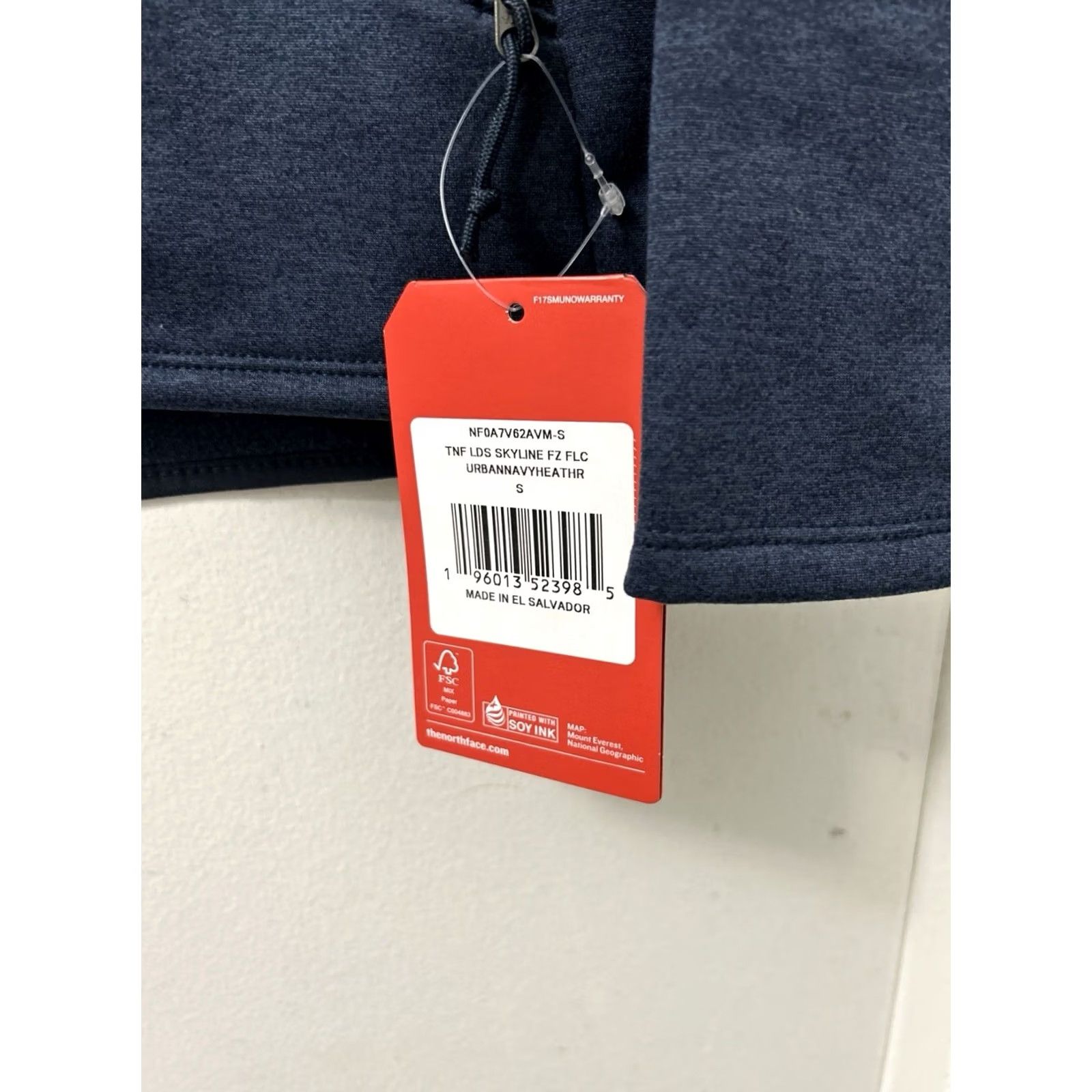The North Face The North Face Skyline Fleece Jacket Womens Small Navy Full Zip Pockets L/S NWT Size S / US 4 / IT 40 - 5 Thumbnail