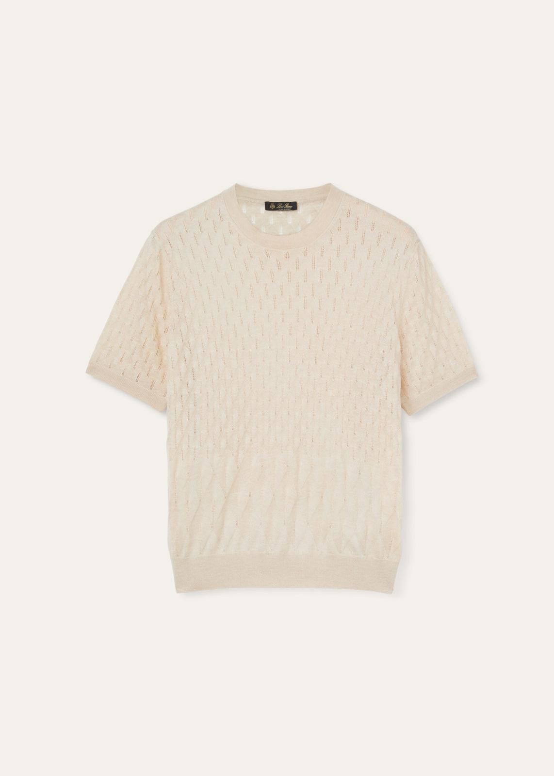 Loro Piana o1srvl11e0125 FAN6249 Takao Crewneck Sweater in Beige Size L / US 10 / IT 46 - 1 Thumbnail