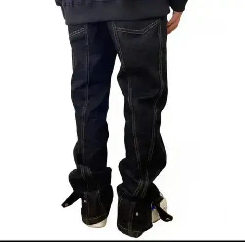 Japanese Brand × Jean Avantgarde fashion black denim Size US 32 / EU 48 - 2 Thumbnail