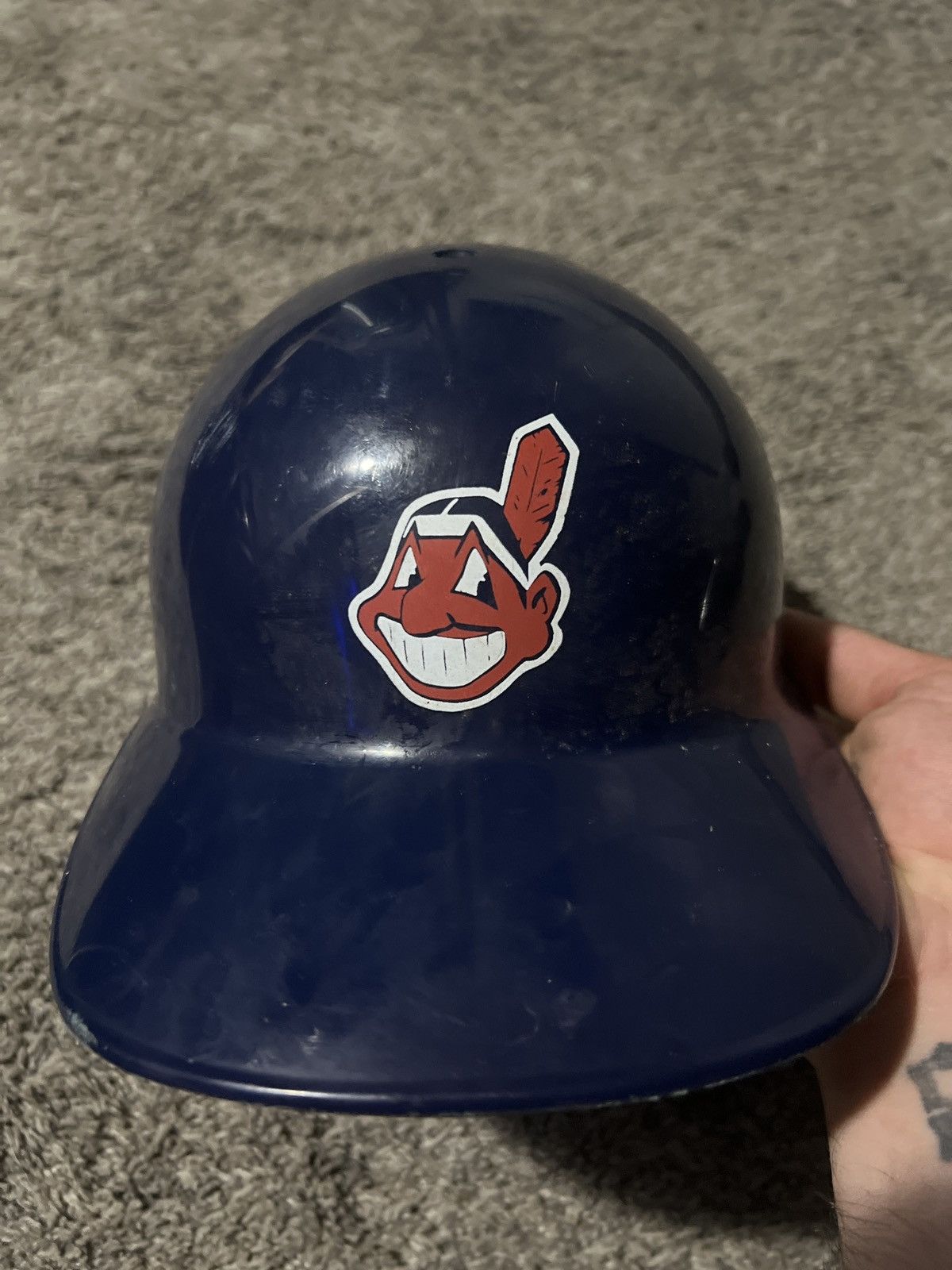 MLB Latch Cleveland Indians Jim Thome Baseball Batting Helmet Size ONE SIZE - 2 Thumbnail