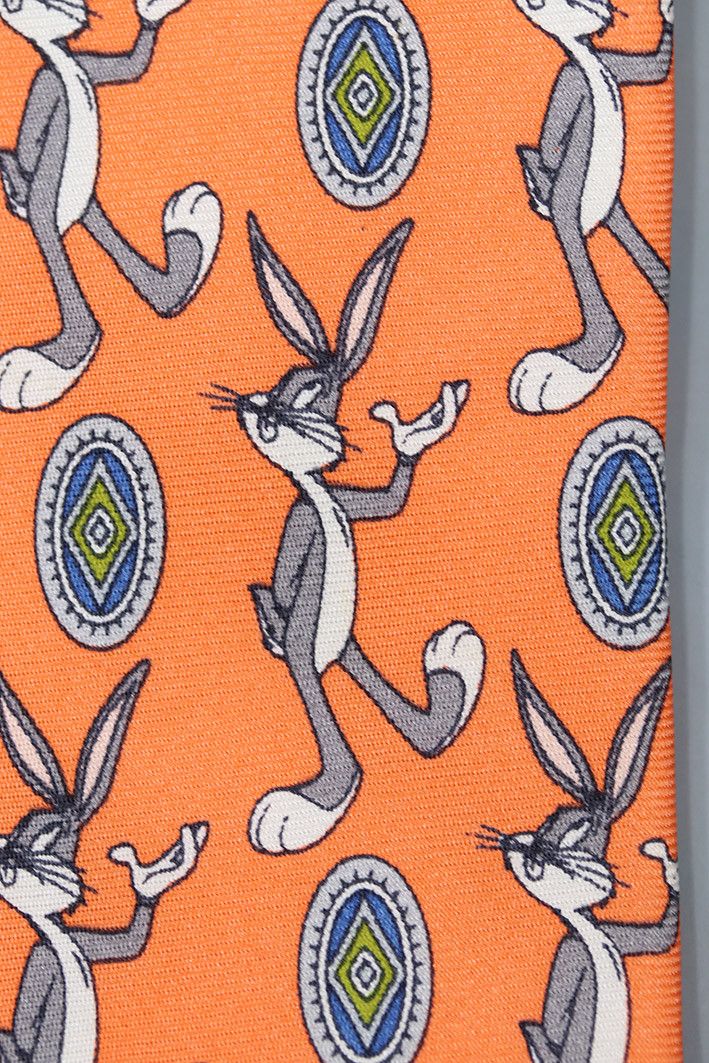 Warner Bros Vintage 1996 Looney Tunes Bugs Bunny Silk Tie Size ONE SIZE - 7 Thumbnail
