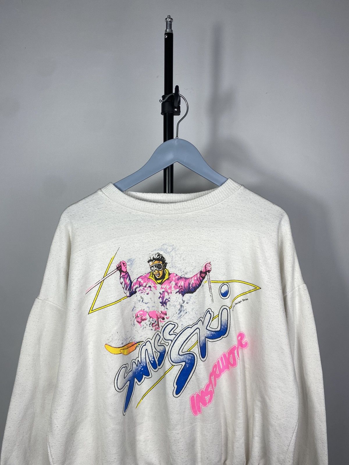 Vintage Vintage 80s Logo Y2K Swiss SKI Instructor Sweatshirt Size US M / EU 48-50 / 2 - 4 Thumbnail