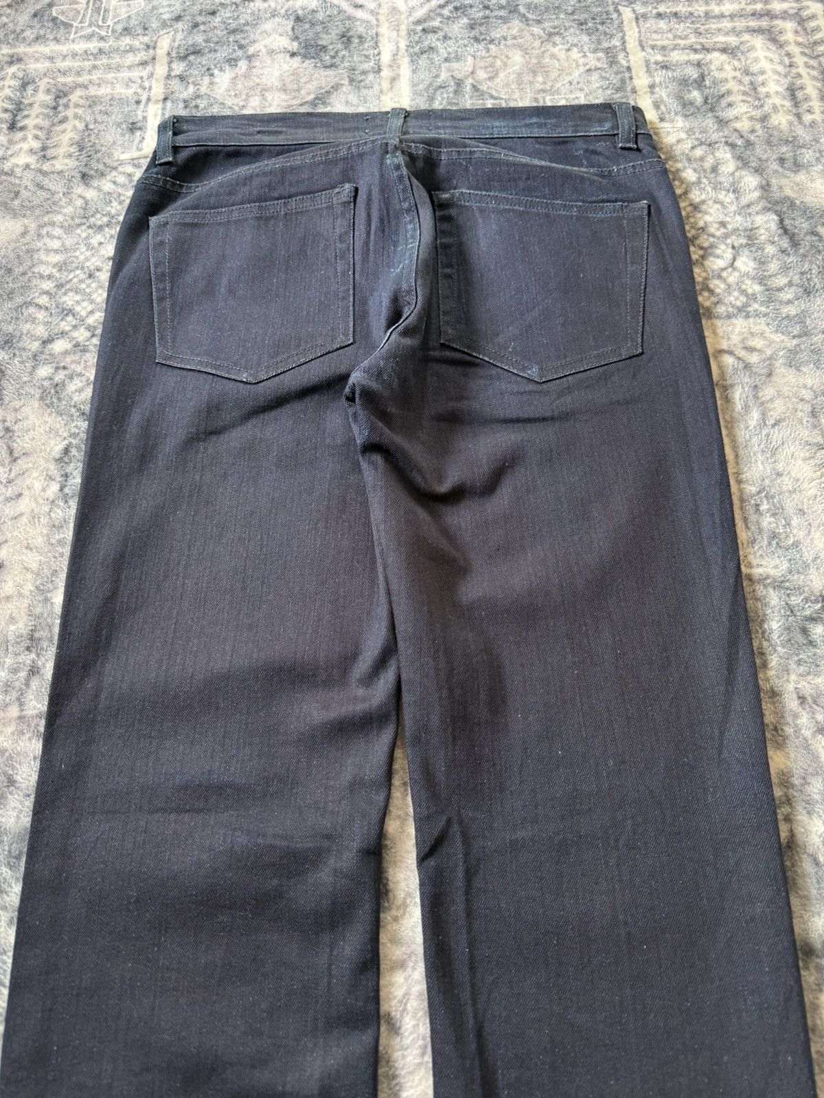 Acne Studios ACNE STUDIO Ace Navy Cash Indigo Wash Slim Stacked Jeans Size US 30 / EU 46 - 11 Thumbnail