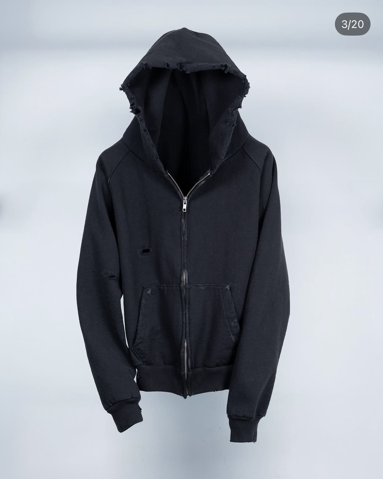 K-Two Studios K-Two Studios Distressed Thermal Lined Double Zip