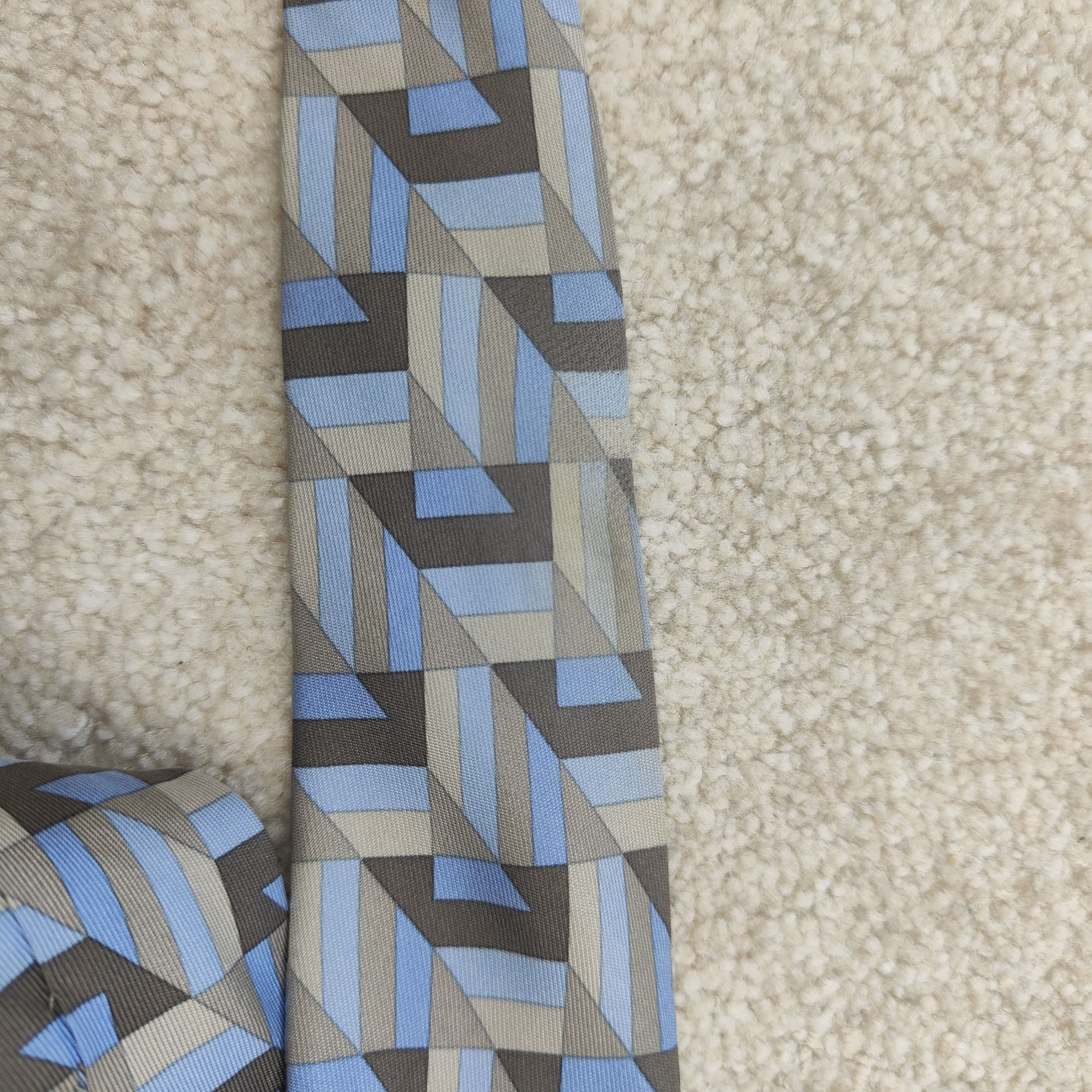 Hermes Hermes Paris Silk Tie Geometric 5310 TA Size ONE SIZE - 8 Thumbnail