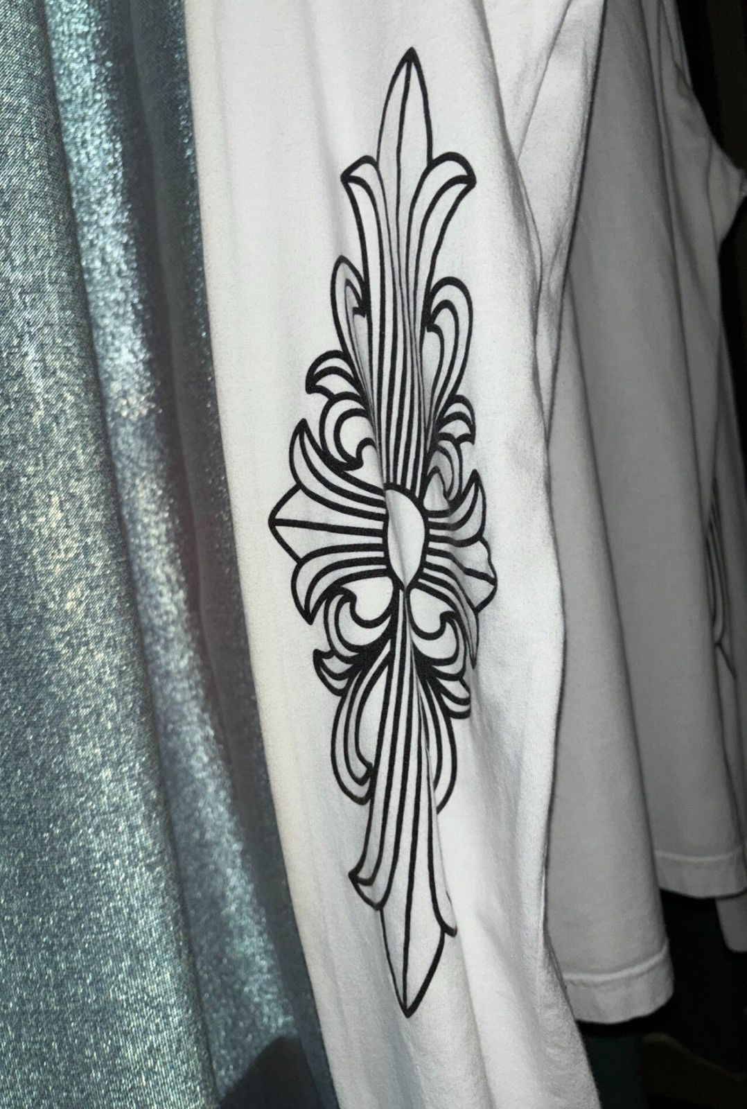 Chrome Hearts Chrome Hearts White Vine Cross Flower Long-Sleeve Hoodie Size US L / EU 52-54 / 3 - 5 Thumbnail
