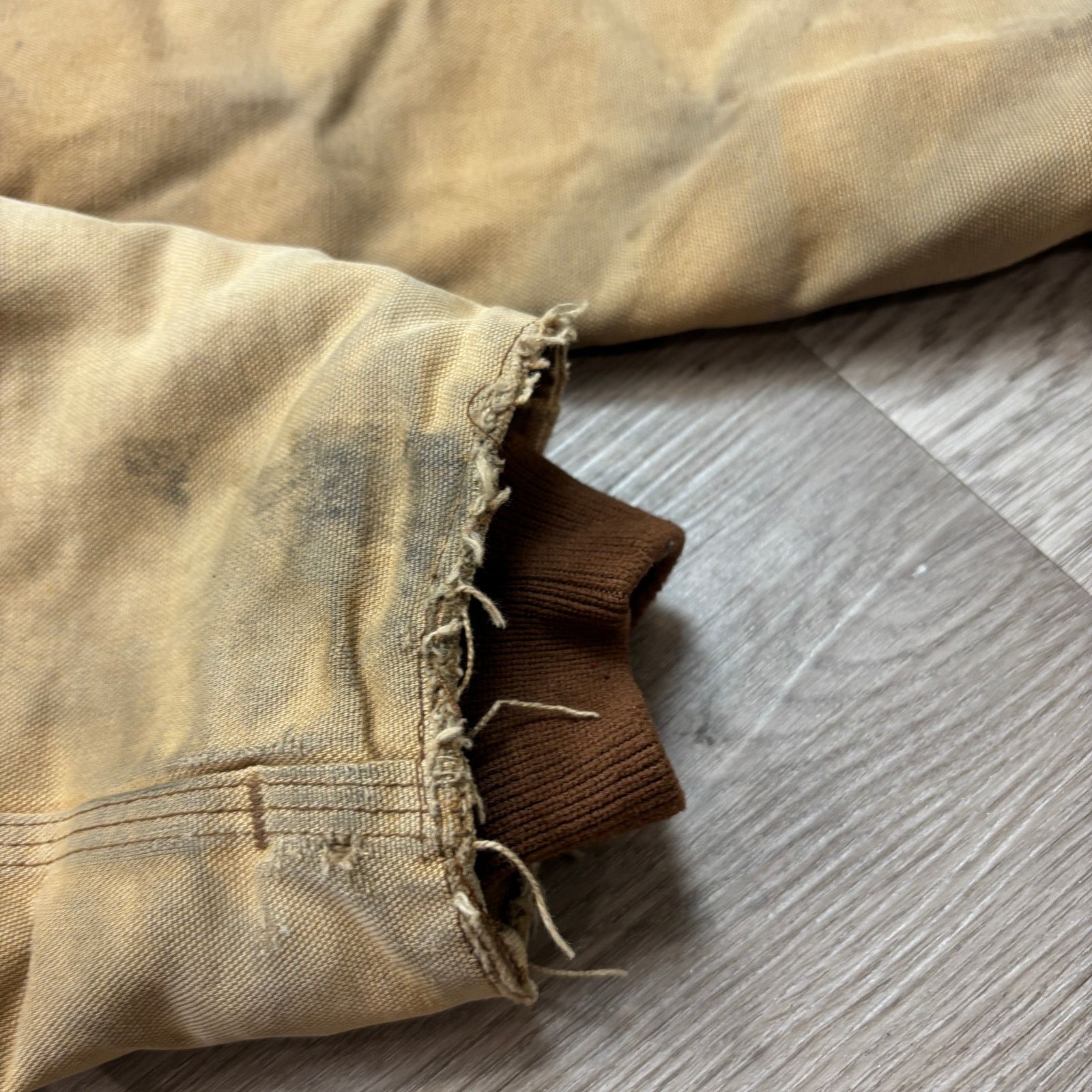 Carhartt × Vintage VTG Carhartt C03 BRN Quilt Lined Duck Canvas Chore Jacket 48 Size US XL / EU 56 / 4 - 11 Thumbnail