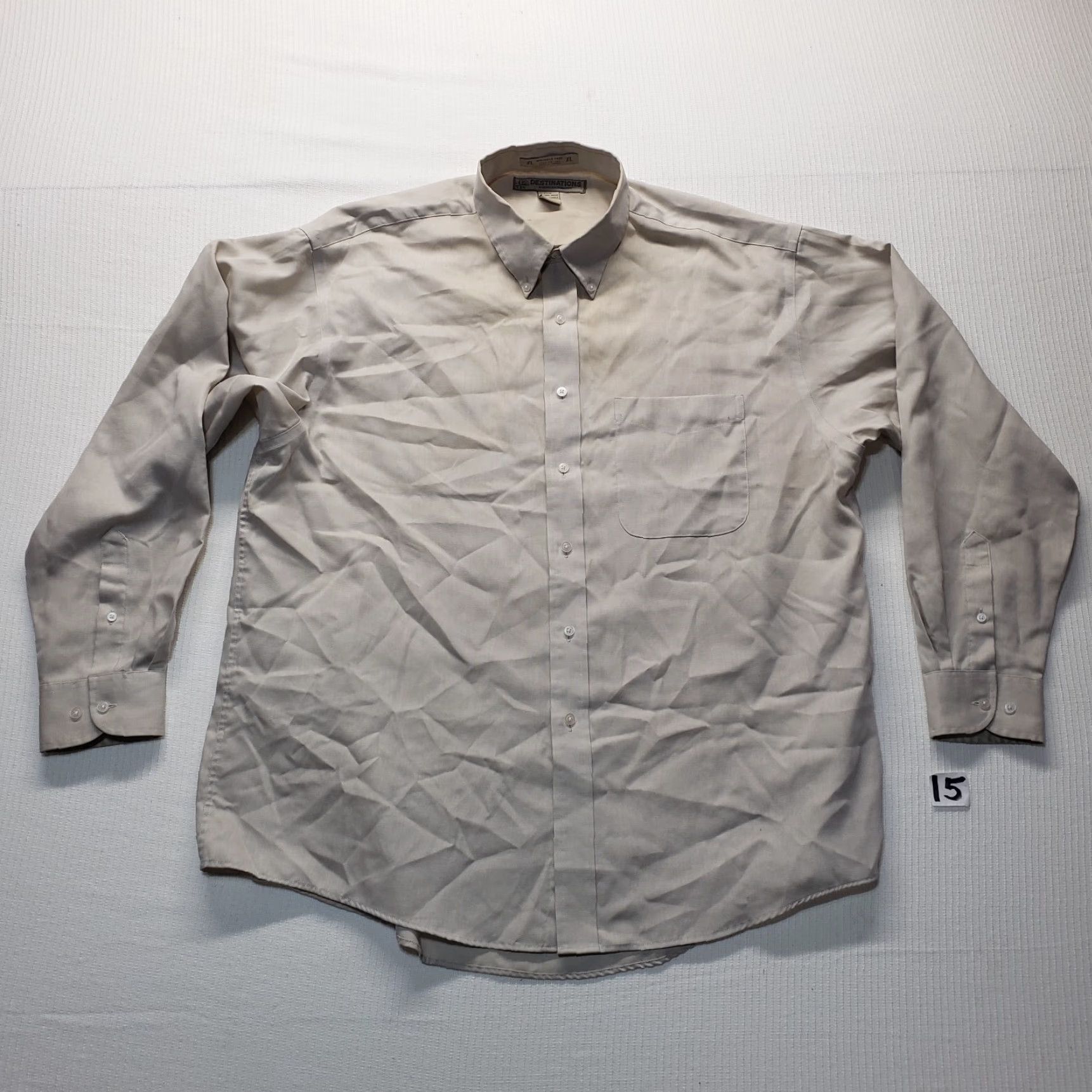Vintage Destination Long Sleeve Button Up Shirt Adult Men XL Brown Cotton Casual Size US XL / EU 56 / 4 - 3 Thumbnail