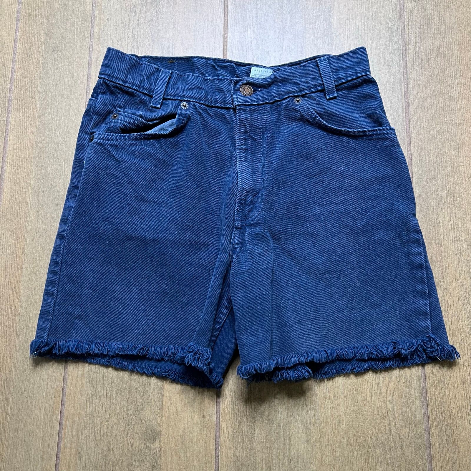 Levi's Vintage 90s Levi’s 550 Denim Cutoff Shorts W28 USA Made Size 27" / US 4 / IT 40 - 2 Thumbnail
