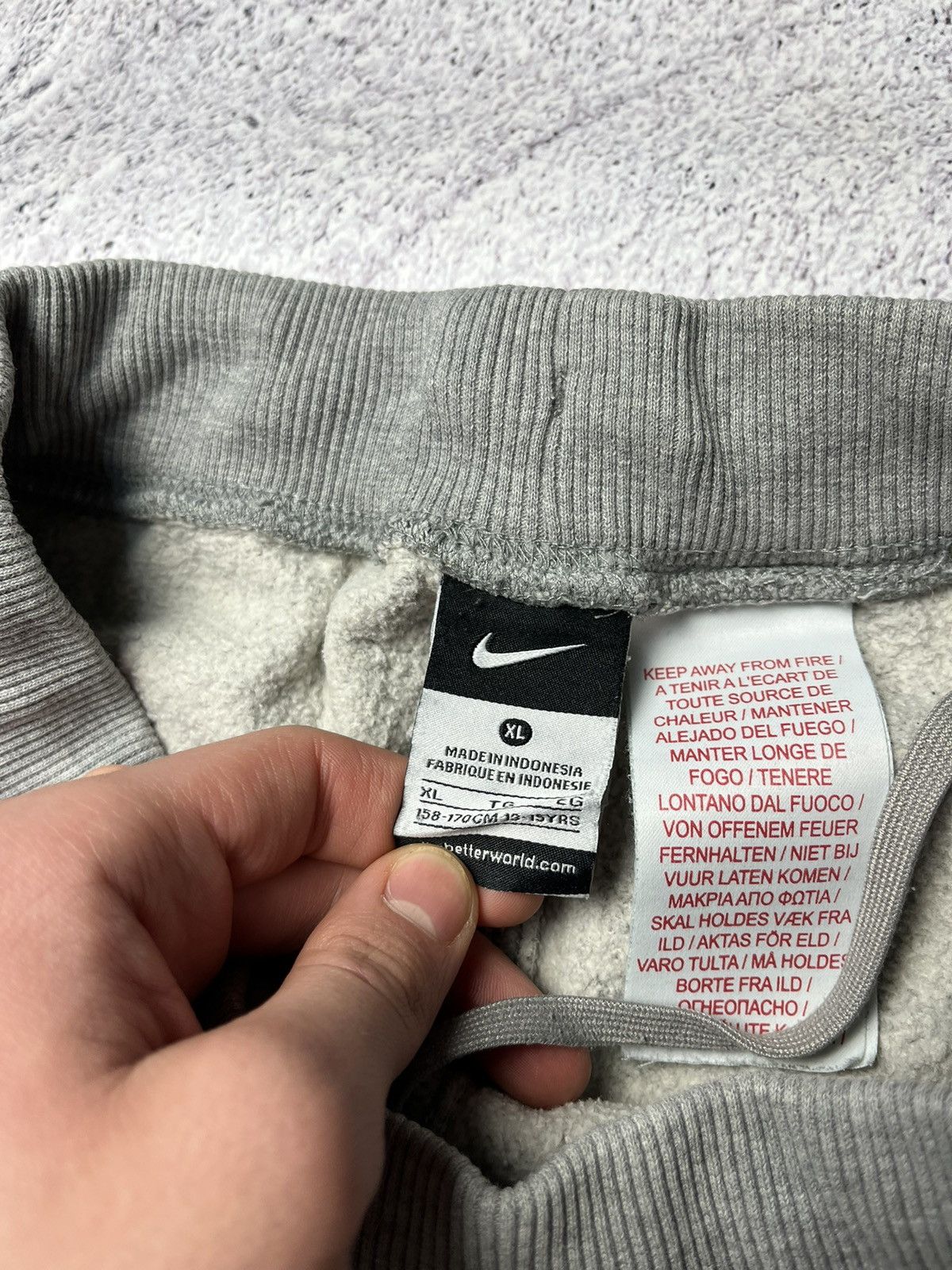 Nike × Vintage Vintage Nike Baggy Track Grey Pants Y2K Size US 32 / EU 48 - 10 Thumbnail