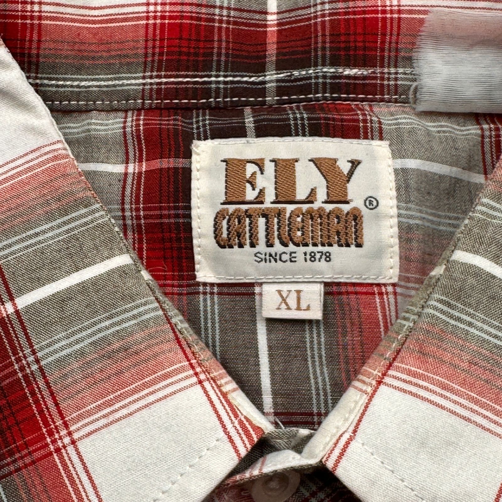 Other Vintage Ely Cattleman Pearl Snap Button Up Shirt Men XL Size US XL / EU 56 / 4 - 2 Thumbnail