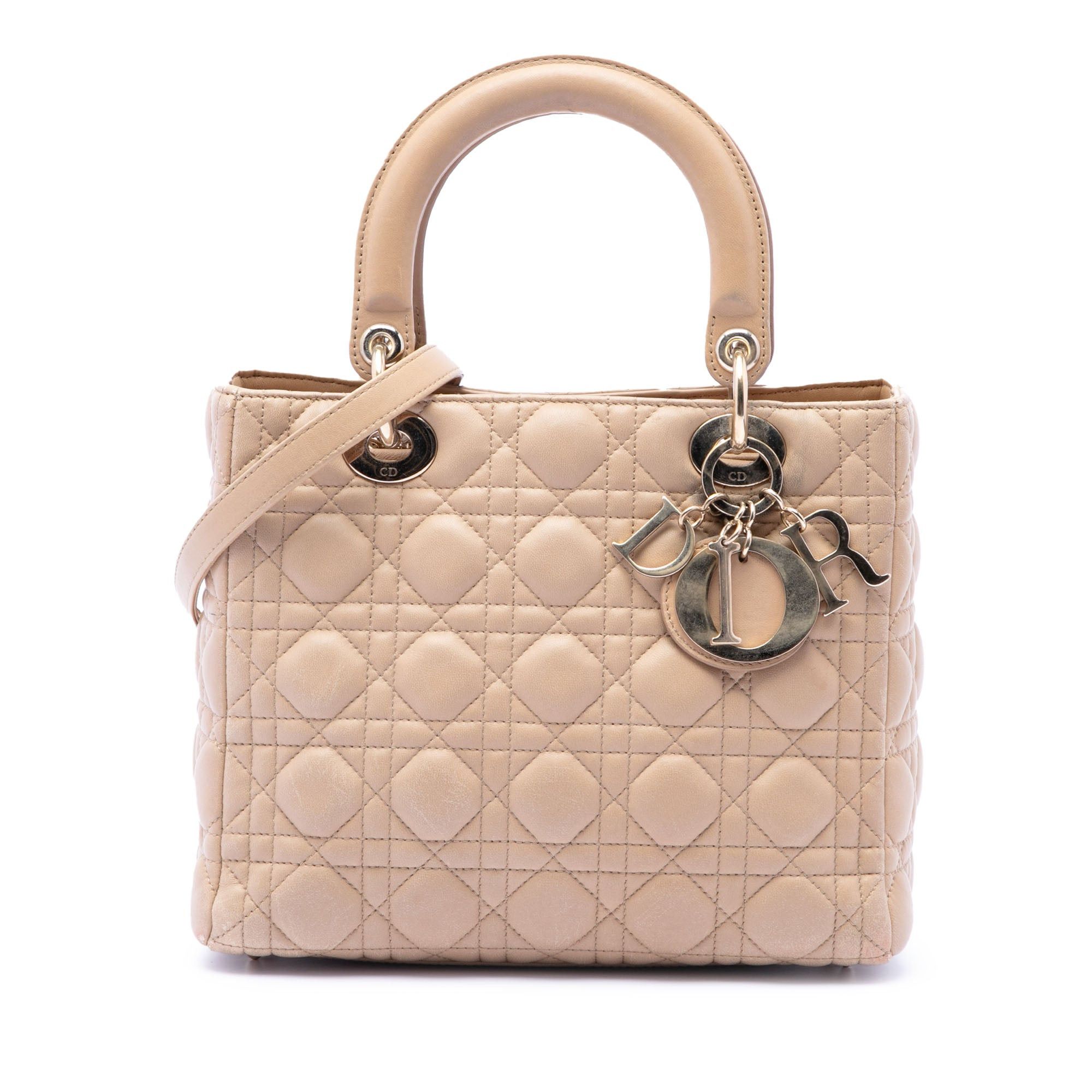 Dior Medium Lambskin Cannage Lady Dior Size ONE SIZE - 1 Thumbnail