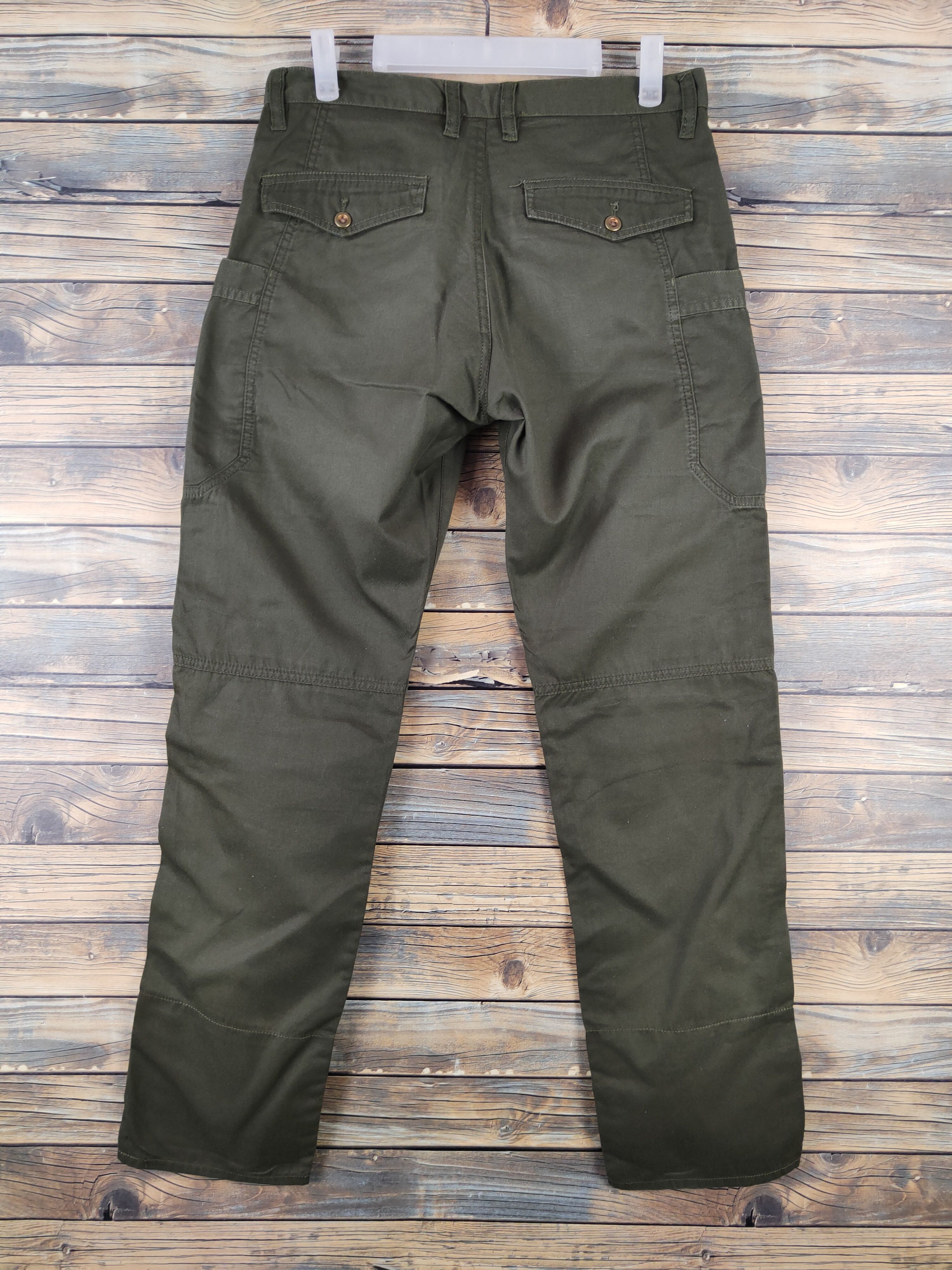Japanese Brand DL TK Olive Multipocket utility Tactical Cargo Pants #089 Size US 30 / EU 46 - 7 Thumbnail