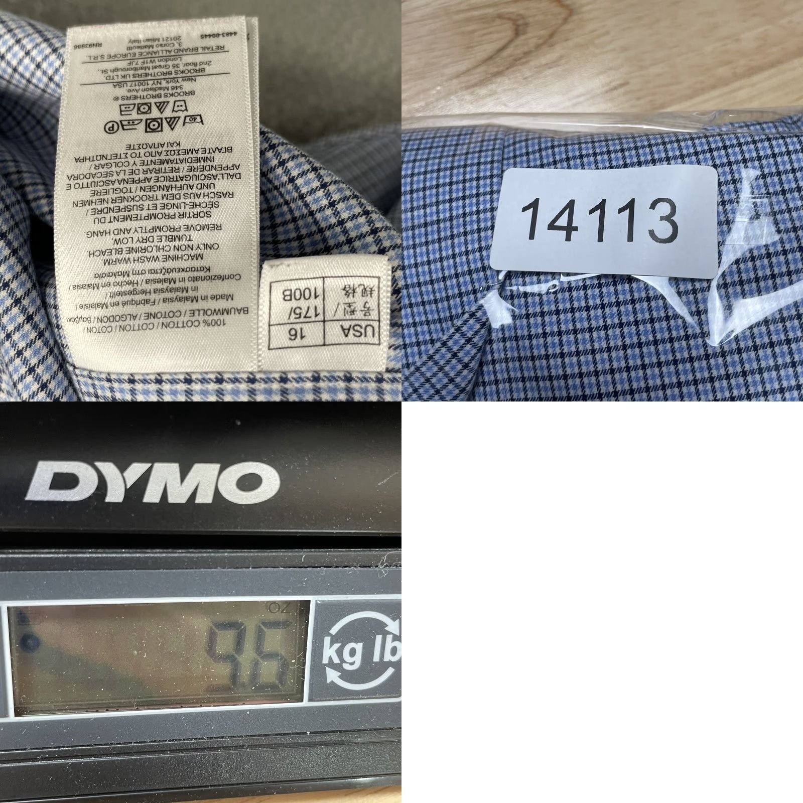Brooks Brothers Brooks Brothers Dress Shirt Men 16-35 Blue Plaid Non-Iron Preppy Corpcore Career Shirt Size 42R - 8 Thumbnail