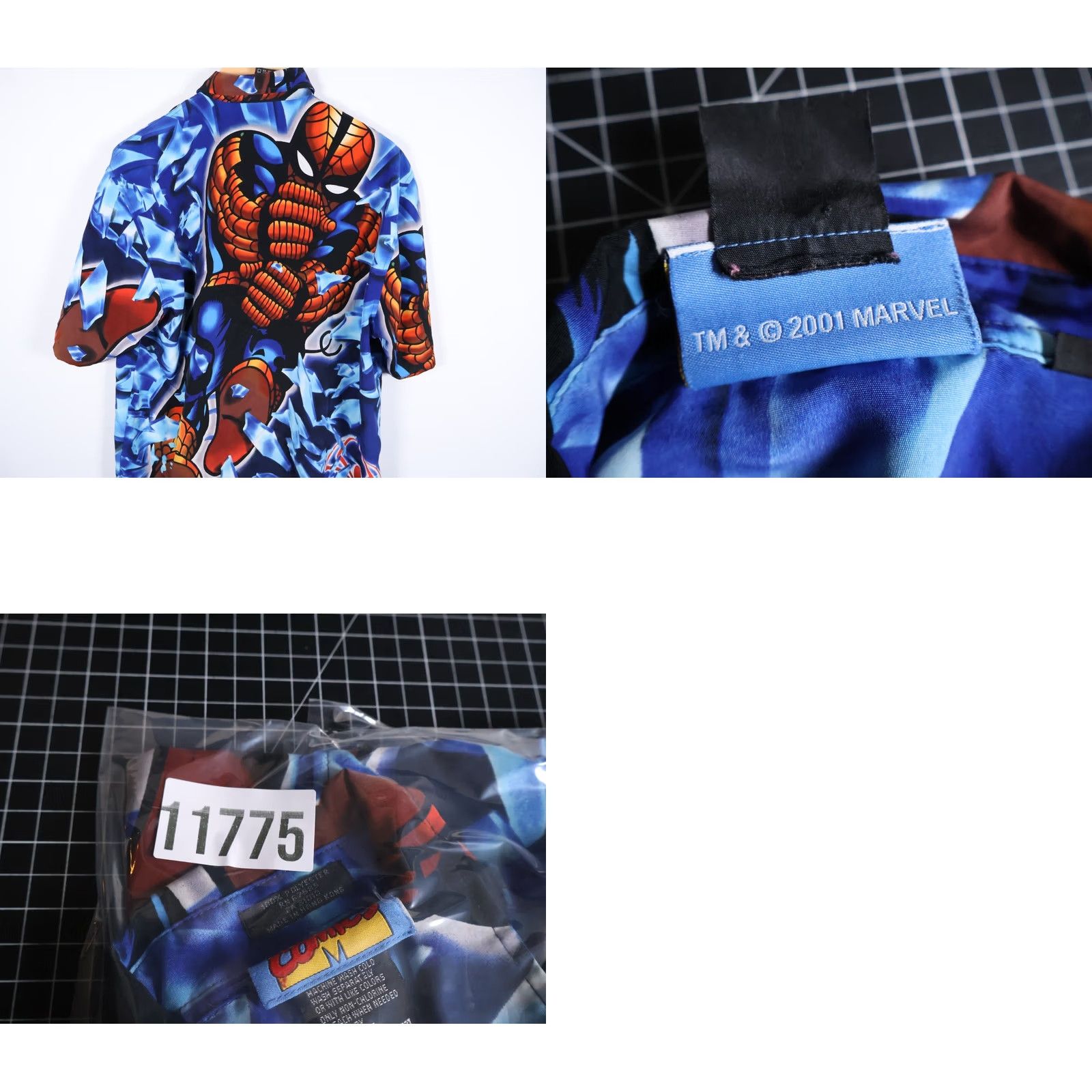 Vintage VINTAGE Marvel Spider-Man Shirt Mens Large Blue AOP Button Down VTG Y2K Size US L / EU 52-54 / 3 - 9 Thumbnail