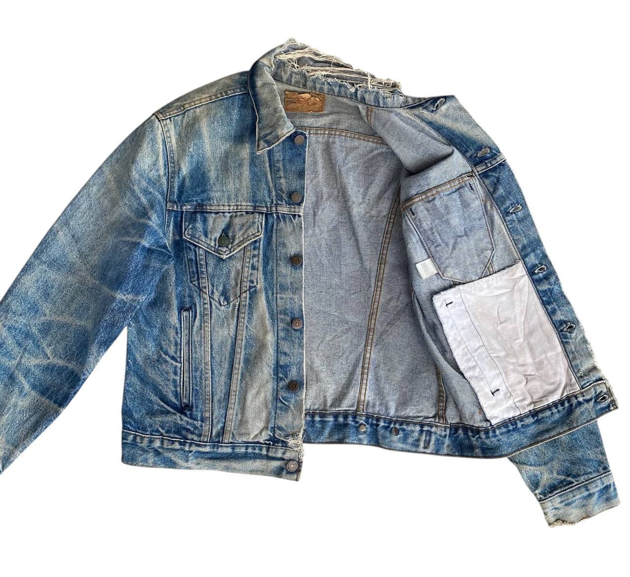 Levi's CRAZY PIECES LEVIS VINTAGE HONEYCOMBS FADED DISTRESSED DENIM Size US M / EU 48-50 / 2 - 5 Thumbnail