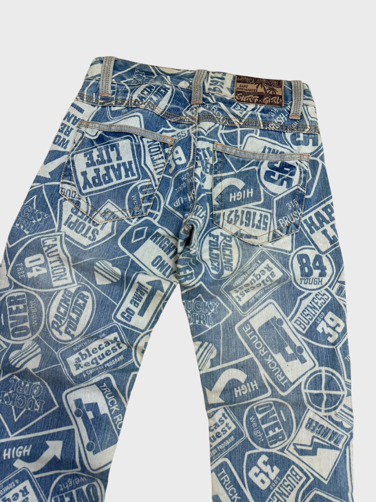 If Six Was Nine Acid Wash Faded SURF GIRLS Hysteric Glamour Denim Size US 28 / EU 44 - 10 Thumbnail