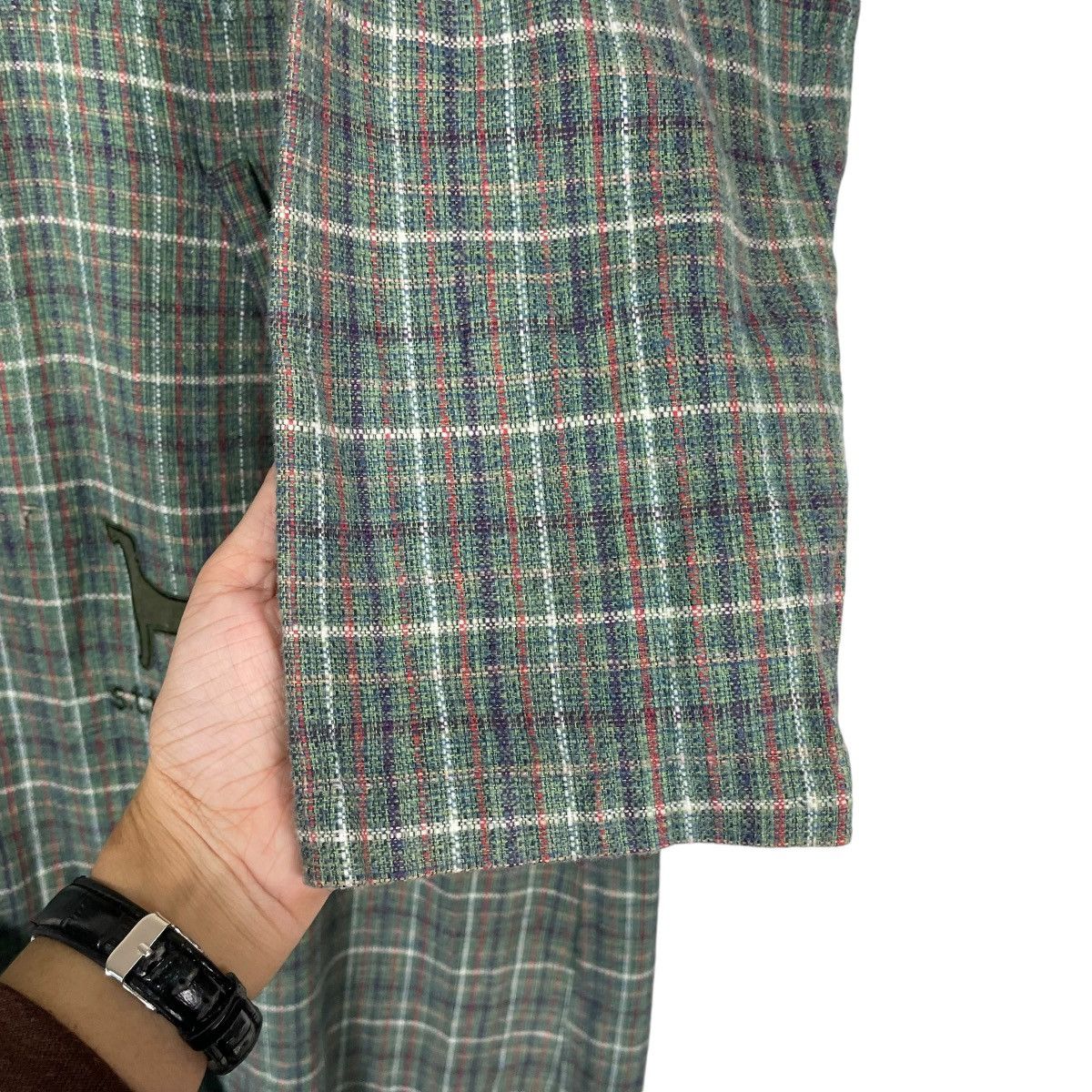 Japanese Brand × Vintage 💥ST FOUR CLUB TARTAN LONG JACKET Size US L / EU 52-54 / 3 - 15 Thumbnail