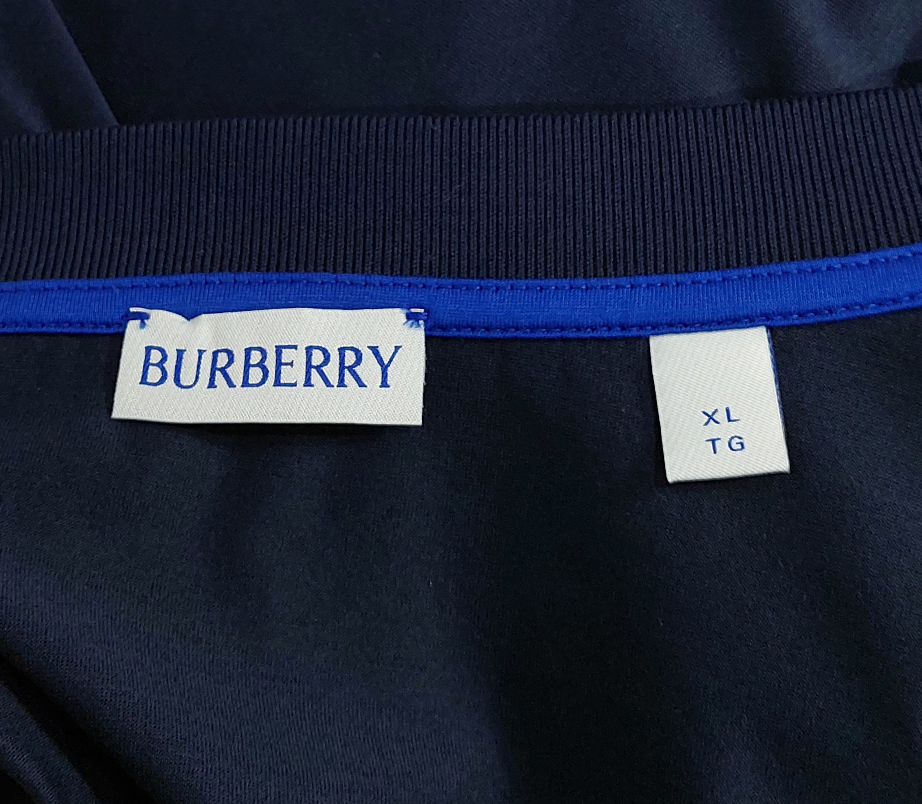 Burberry EKD embroidered logo tshirt - navy XL Size US XL / EU 56 / 4 - 3 Thumbnail