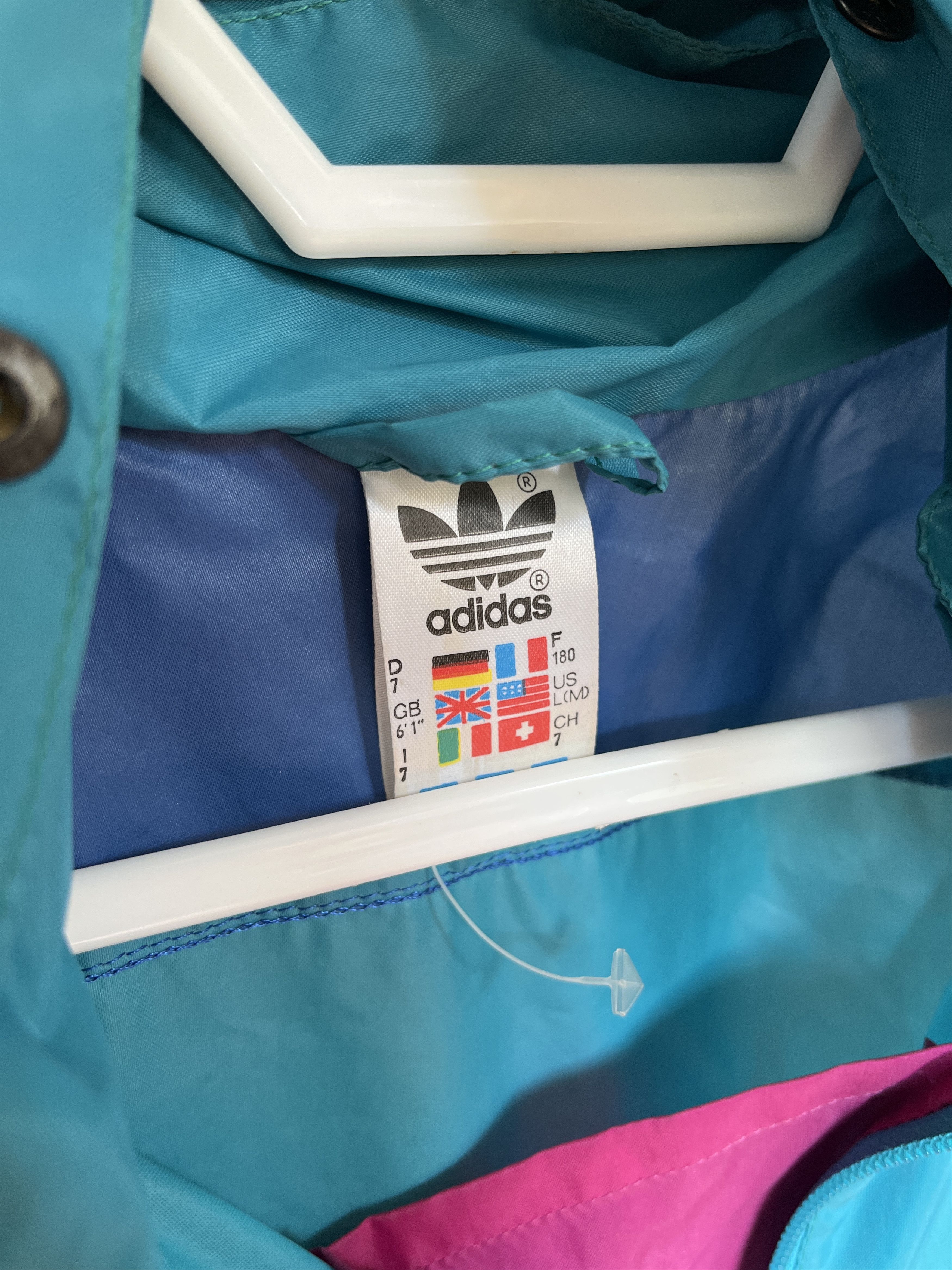Adidas Vintage Adidas Windbreaker Size US L / EU 52-54 / 3 - 3 Thumbnail