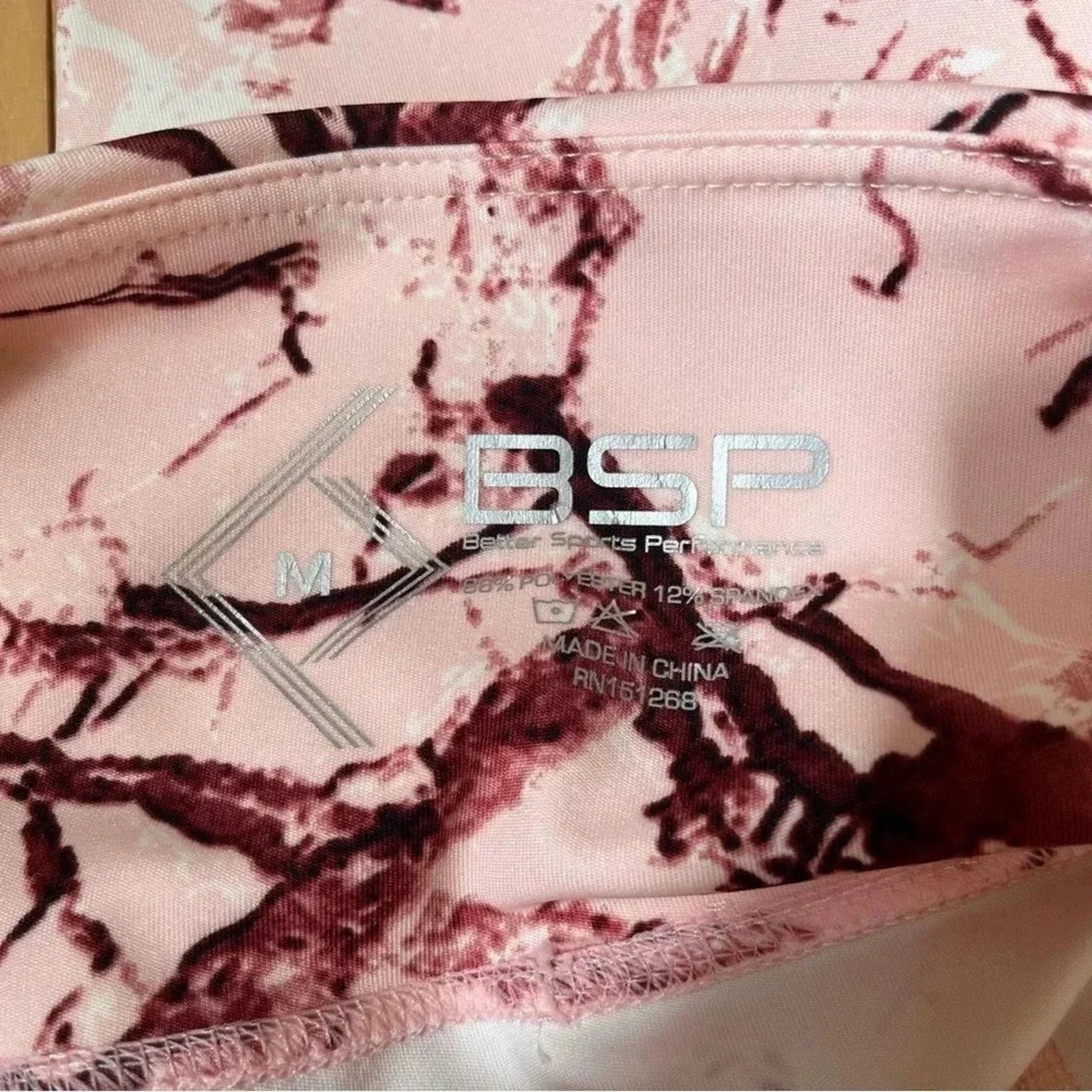 Other BSP Better Sports Performance Pink Camouflage Leggings sz M Size 28" / US 6 / IT 42 - 5 Thumbnail