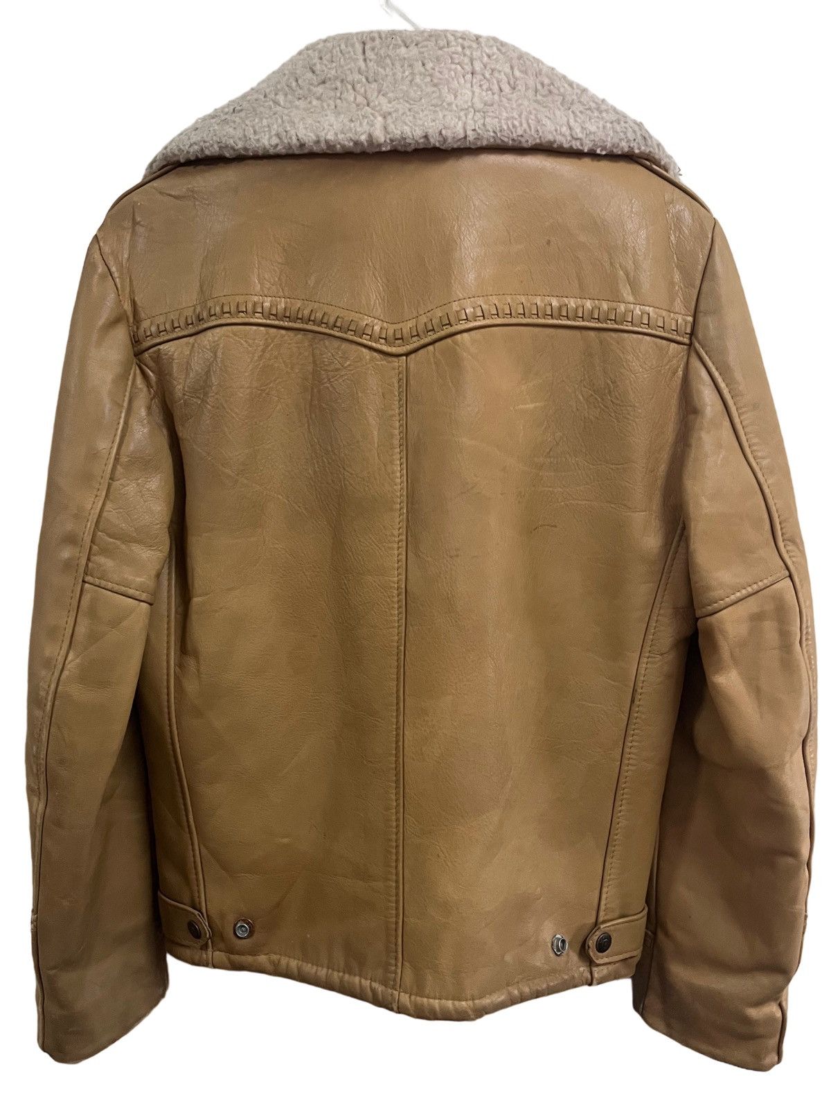 Schott Vintage Rancher By Schott Fleece Leather Jacket Size US M / EU 48-50 / 2 - 6 Thumbnail