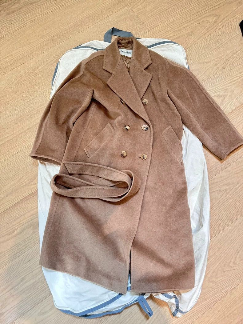 Max Mara Max Mara 101801 Coat Camel Size S / US 4 / IT 40 - 1 Thumbnail