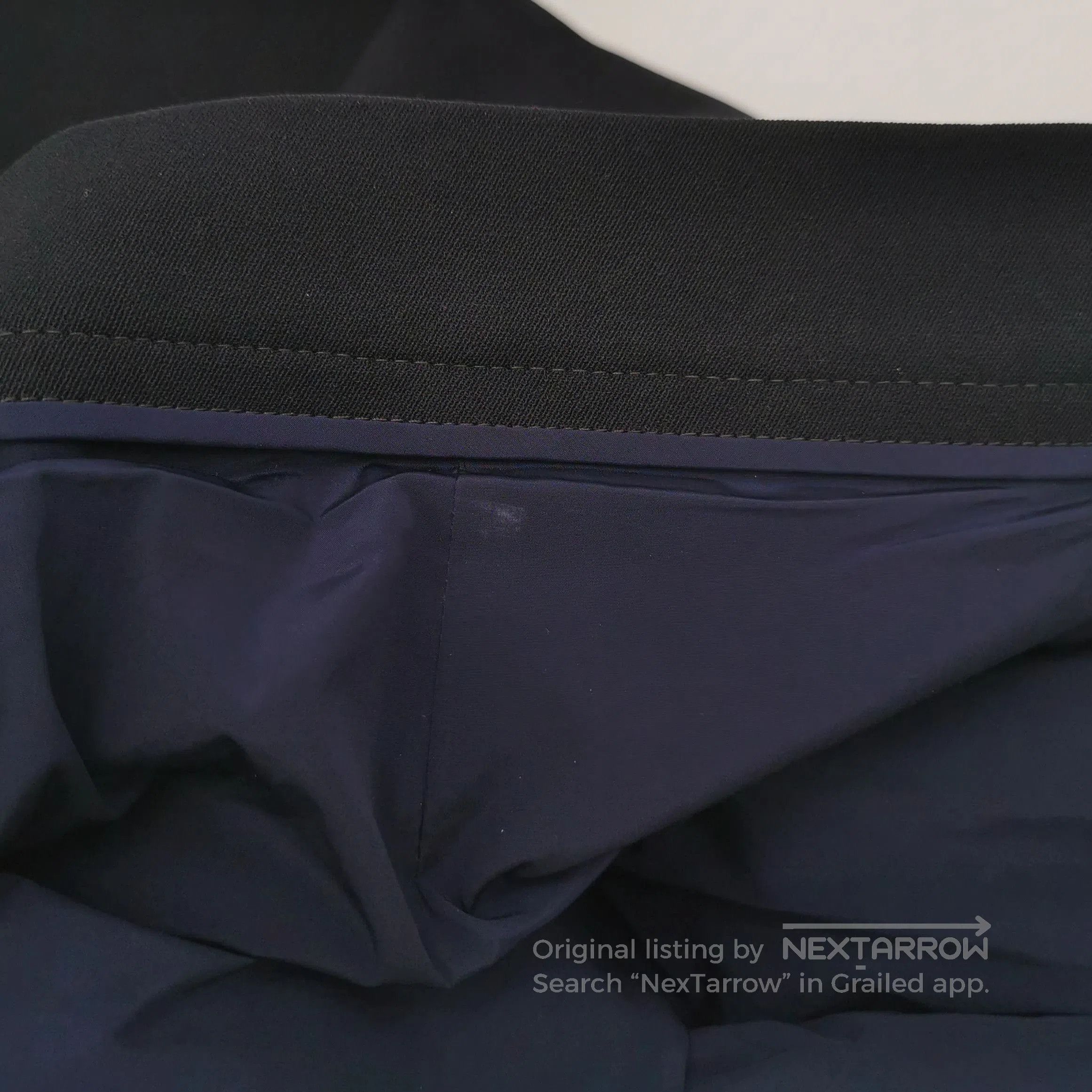 Prada Prada Solid Black Straight Leg Trousers Size 42 . Size 41" - 3 Thumbnail