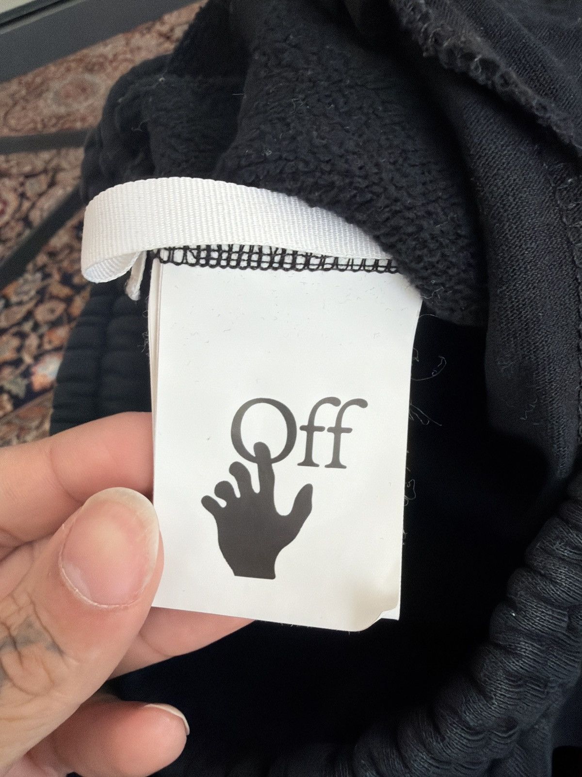 Off-White Off-White Black Logo Sweatpants Size US 32 / EU 48 - 5 Thumbnail