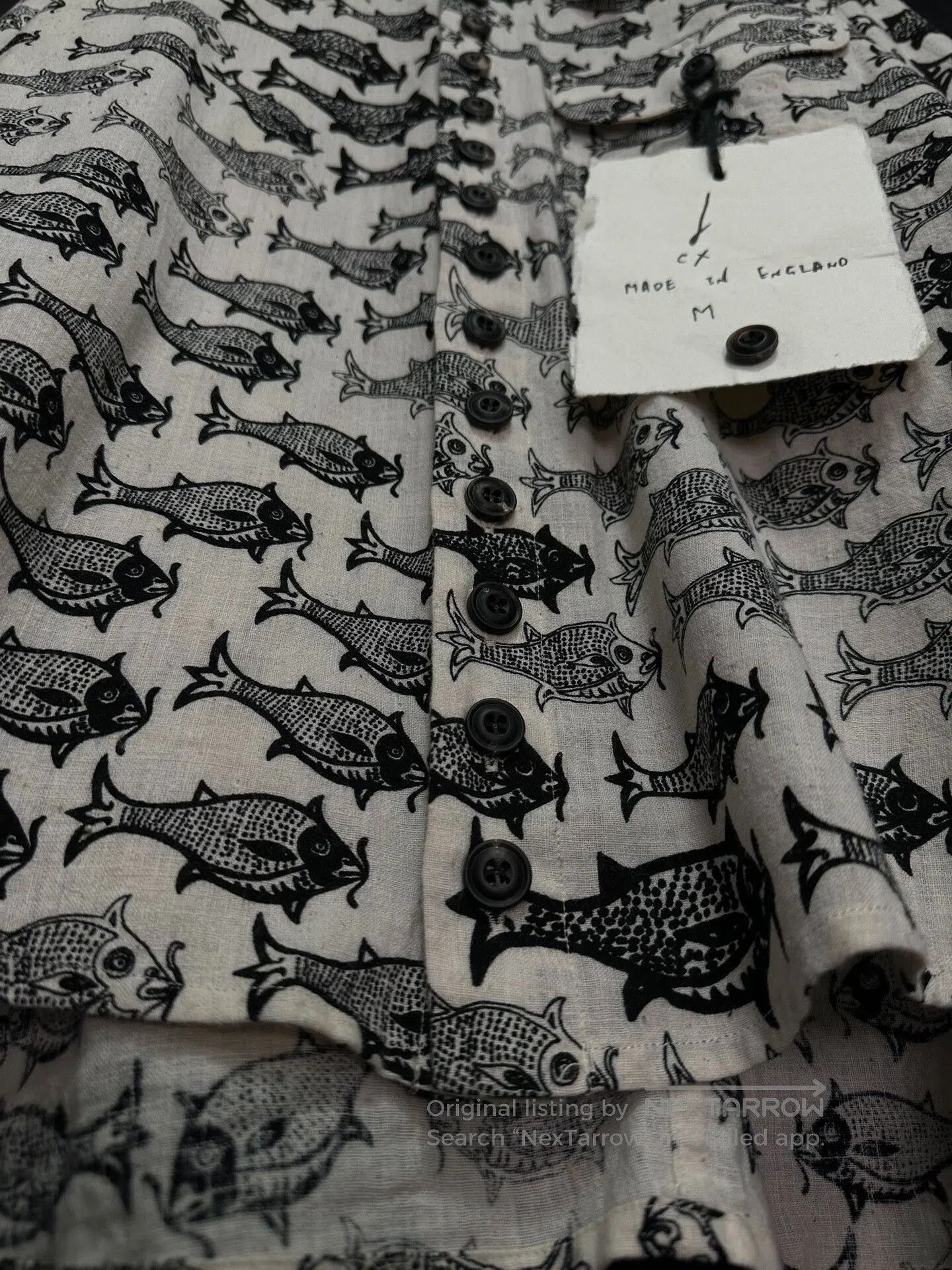 John Alexander Skelton limited edition fish pattern shirt. Size US M / EU 48-50 / 2 - 5 Thumbnail