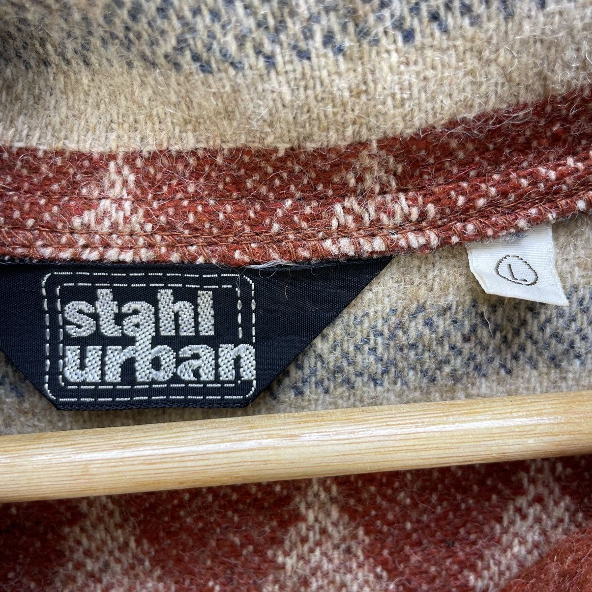 Hudsons Bay 💥 Vintage Stahl Urban Wool Blend Pullover Hoodie Geometric Size US M / EU 48-50 / 2 - 7 Thumbnail