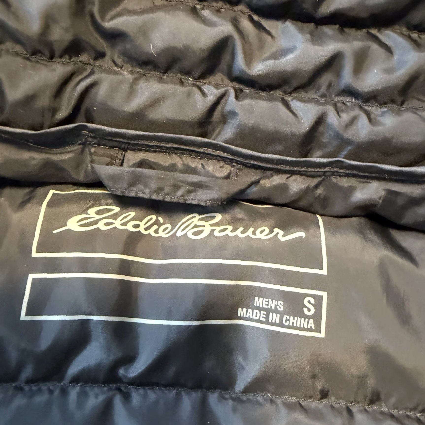 Eddie Bauer Eddie Bauer EB650 Hooded Quilted Puffer Down Jacket Black Size Small Full Zip Size US S / EU 44-46 / 1 - 6 Thumbnail