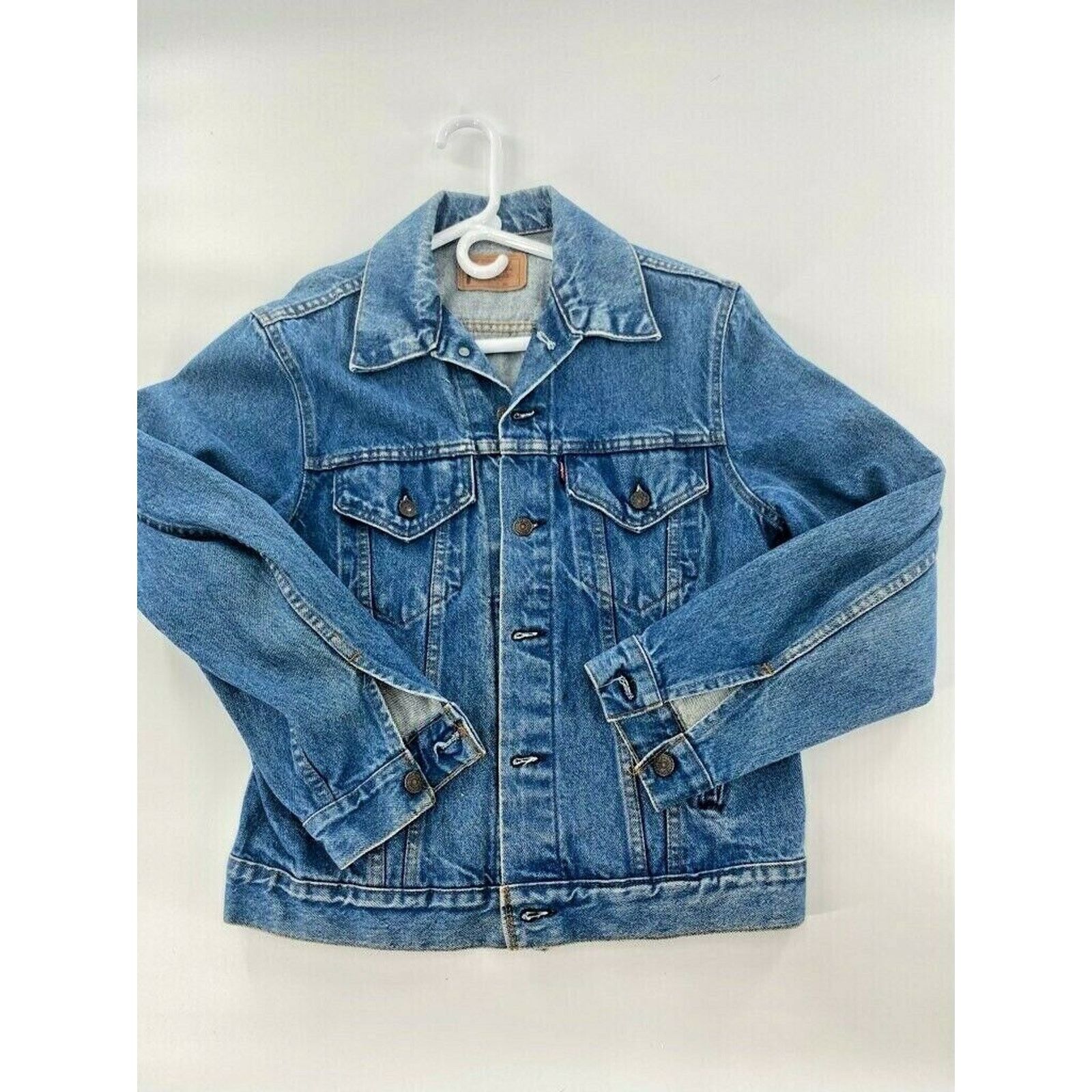 Levi's Levi's Mens 506 Denim Jacket Blue Medium Wash Vintage M 40 Size US M / EU 48-50 / 2 - 1 Thumbnail
