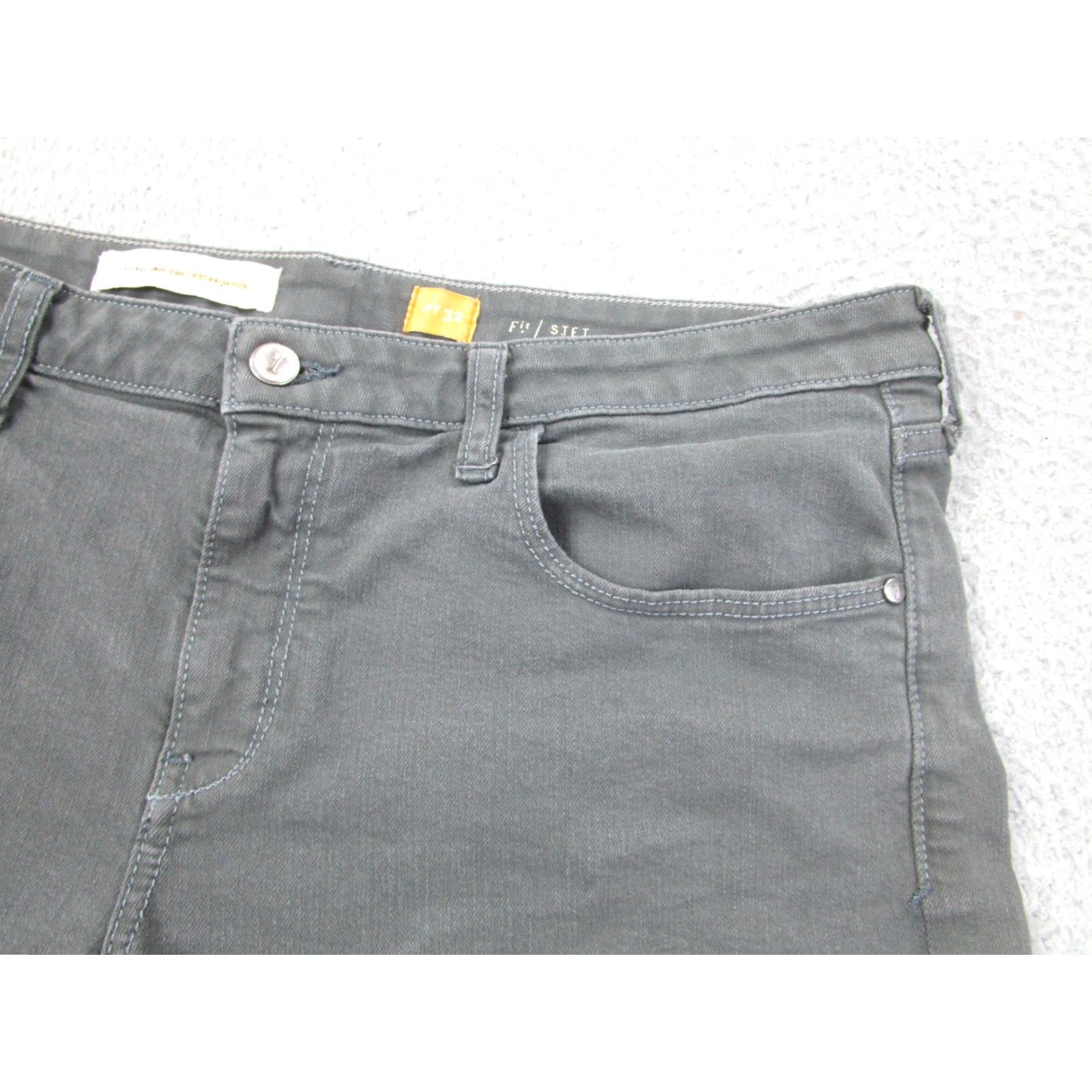 Vintage VINTAGE Pilcro Shorts Womens 36 Waist Gray Denim Stet Mom Mid Rise Boho Beach Casual Size 25" / US 0 / IT 36 - 3 Thumbnail