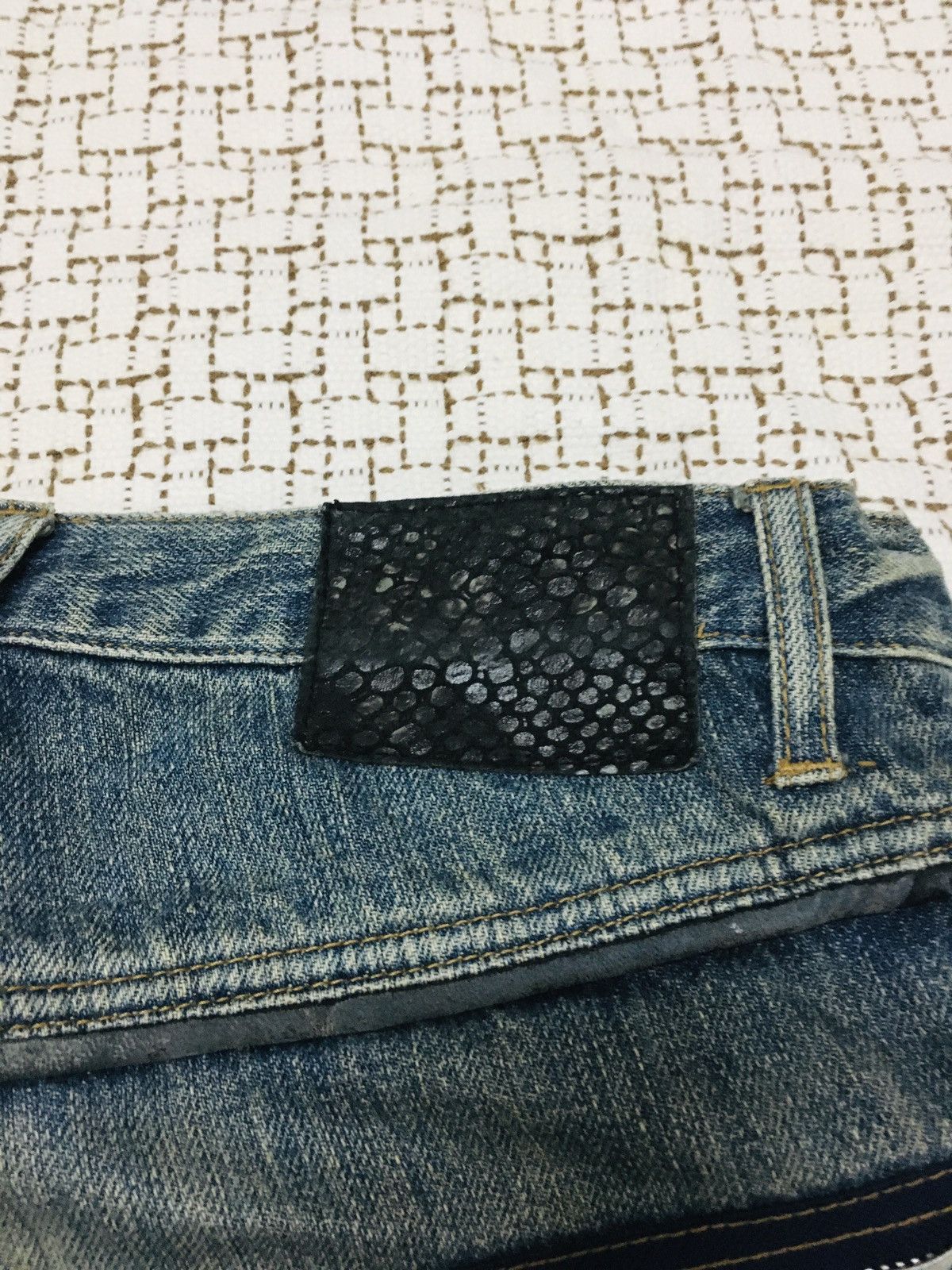 Morgan Homme Morgan Homme Distressed Spiral Cut Jeans (Y01) Size US 32 / EU 48 - 4 Thumbnail
