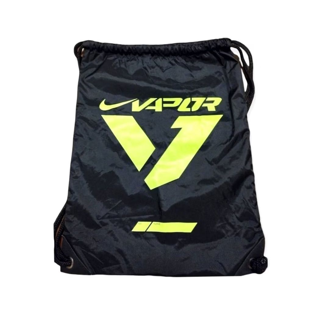 Nike Nike Drawstring Bag Vapor Sports Training Shoes Bag Neon Green Black Nike Men Drawstring Bag Black Neon Green Vapor Sports Training Cleat Bag Size ONE SIZE - 2 Thumbnail