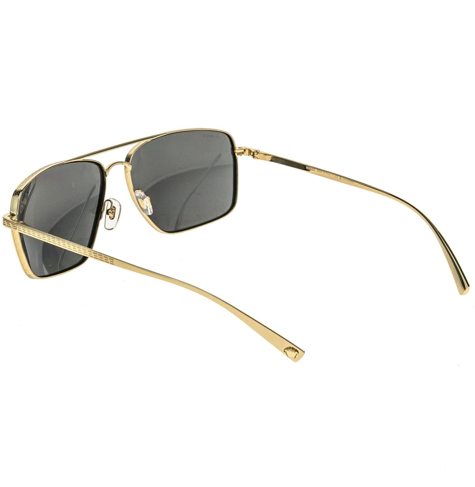 Versace VERSACE VE2216 GRECA Medusa 2216 Gold Aviator Sunglasses Size ONE SIZE - 7 Thumbnail
