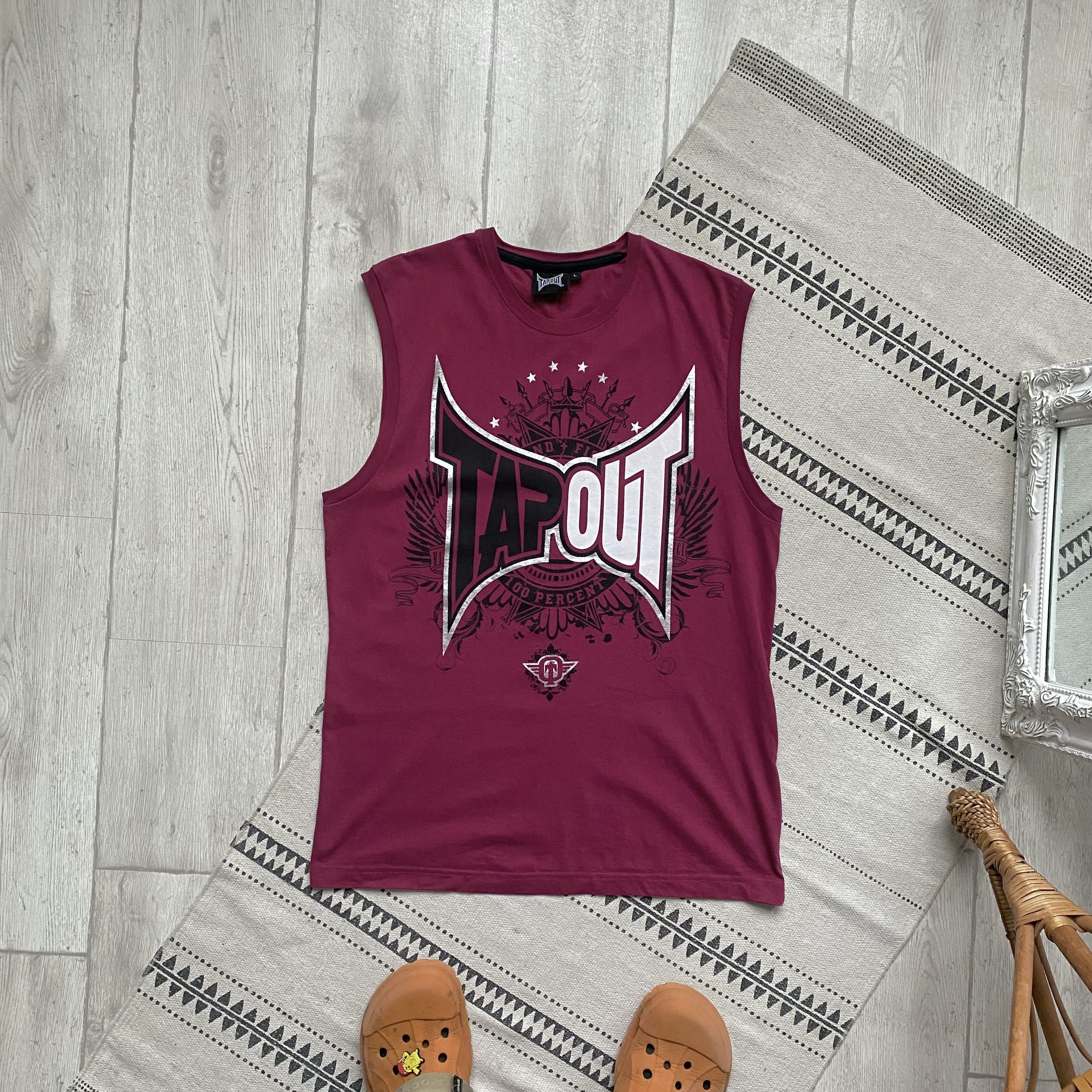 Affliction Vintage 2000s Tapout Logo Tee sleeveless Affliction style Size US M / EU 48-50 / 2 - 1 Thumbnail