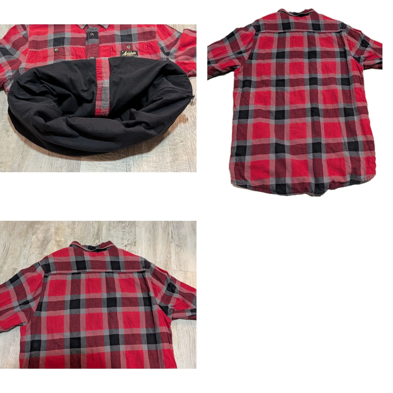 Vintage VINTAGE Armada Men's Buffalo Plaid Tech Flannel Button Up L/S Lined Shirt Size L Size US L / EU 52-54 / 3 - 10 Thumbnail