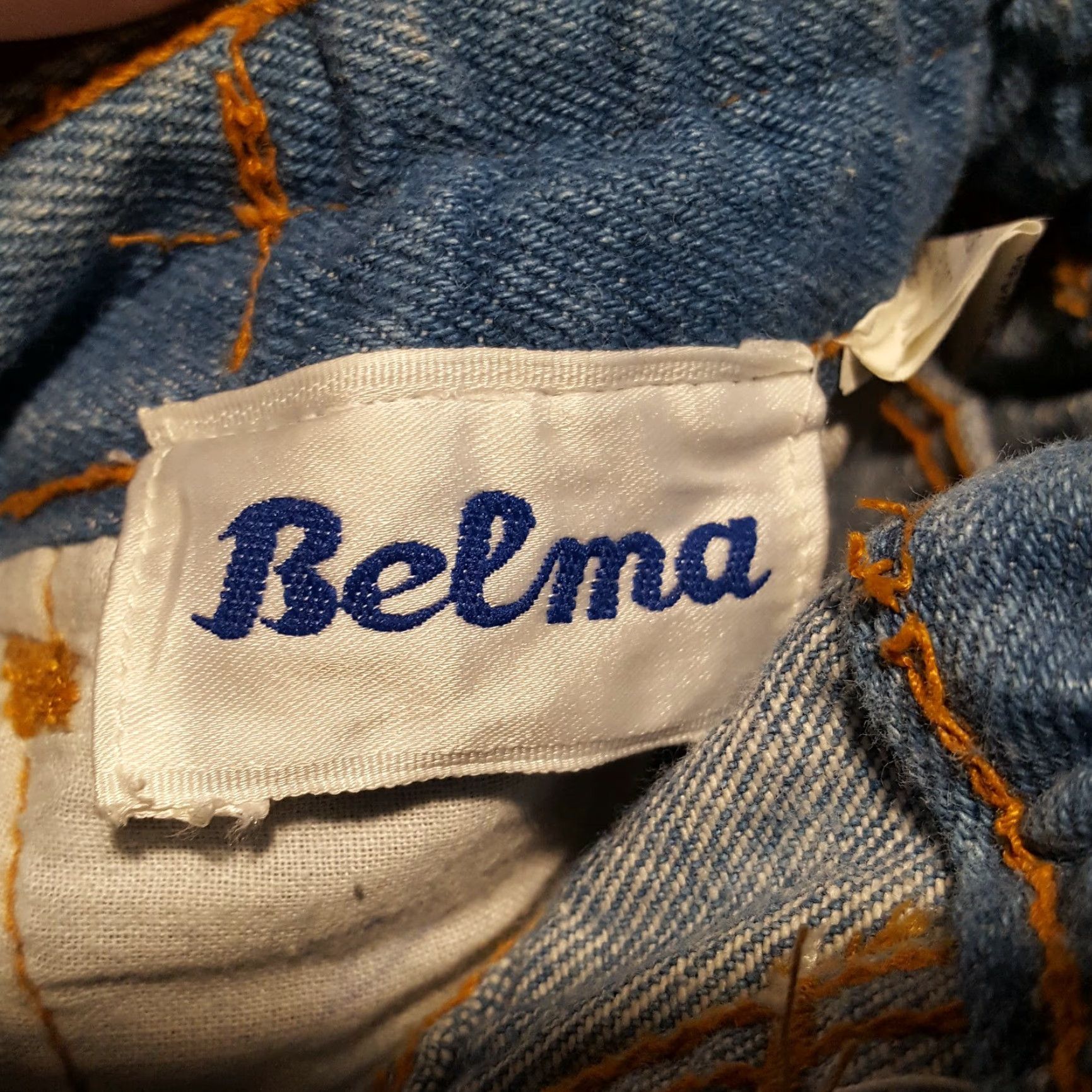 Denime VINTAGE Belma Jeans 80s Stonewashed Blue Denim Size 13 Relaxed Tapered High Rise Inseam 31" Women Size 34" / US 12 / IT 48 - 7 Thumbnail
