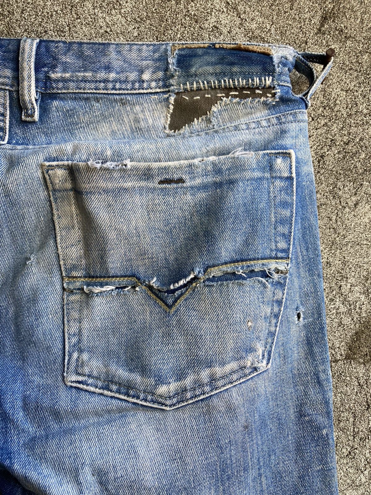 Diesel × Vintage Diesel Low waist Flared Denim Sick Fade Size US 34 / EU 50 - 4 Thumbnail