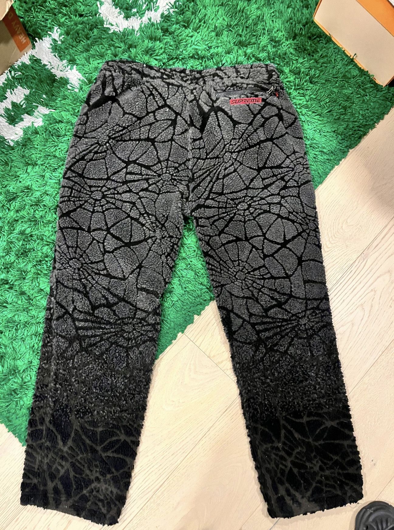 Supreme Spyder Web Polar Fleece Pant (FW22) - $198