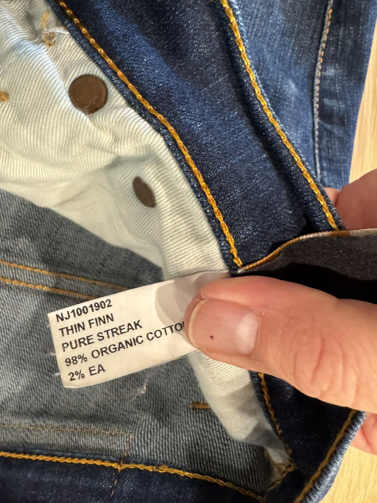 Nudie Jeans Nudie Jeans Thin Finn ‘pure streak’ Size US 34 / EU 50 - 5 Thumbnail